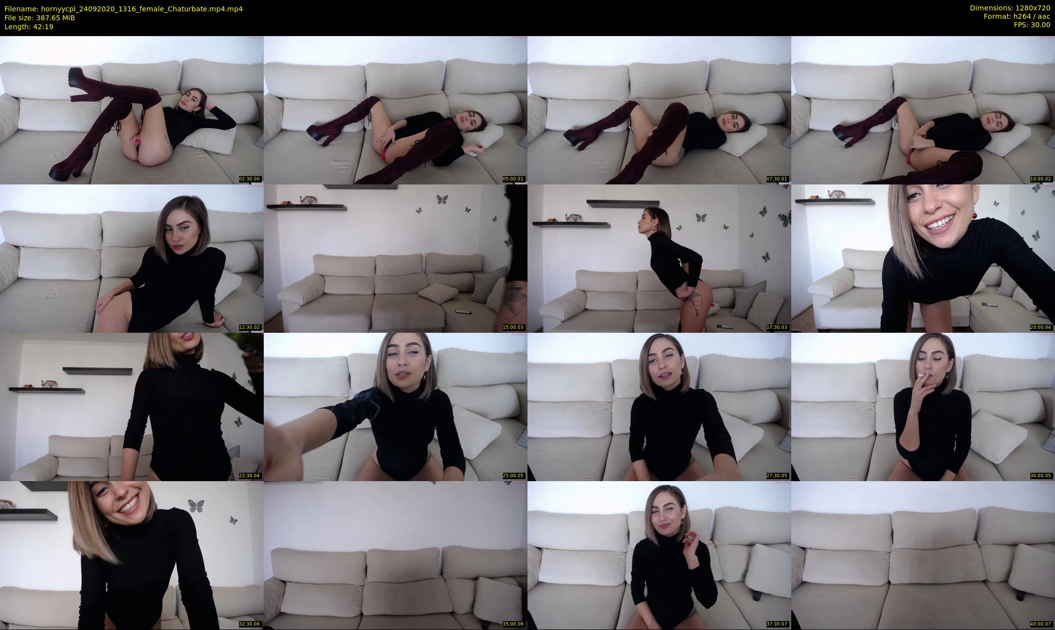 hornyycpl — 43 minute Chaturbate couple cam show recording, 720p, Sep 24, 2020