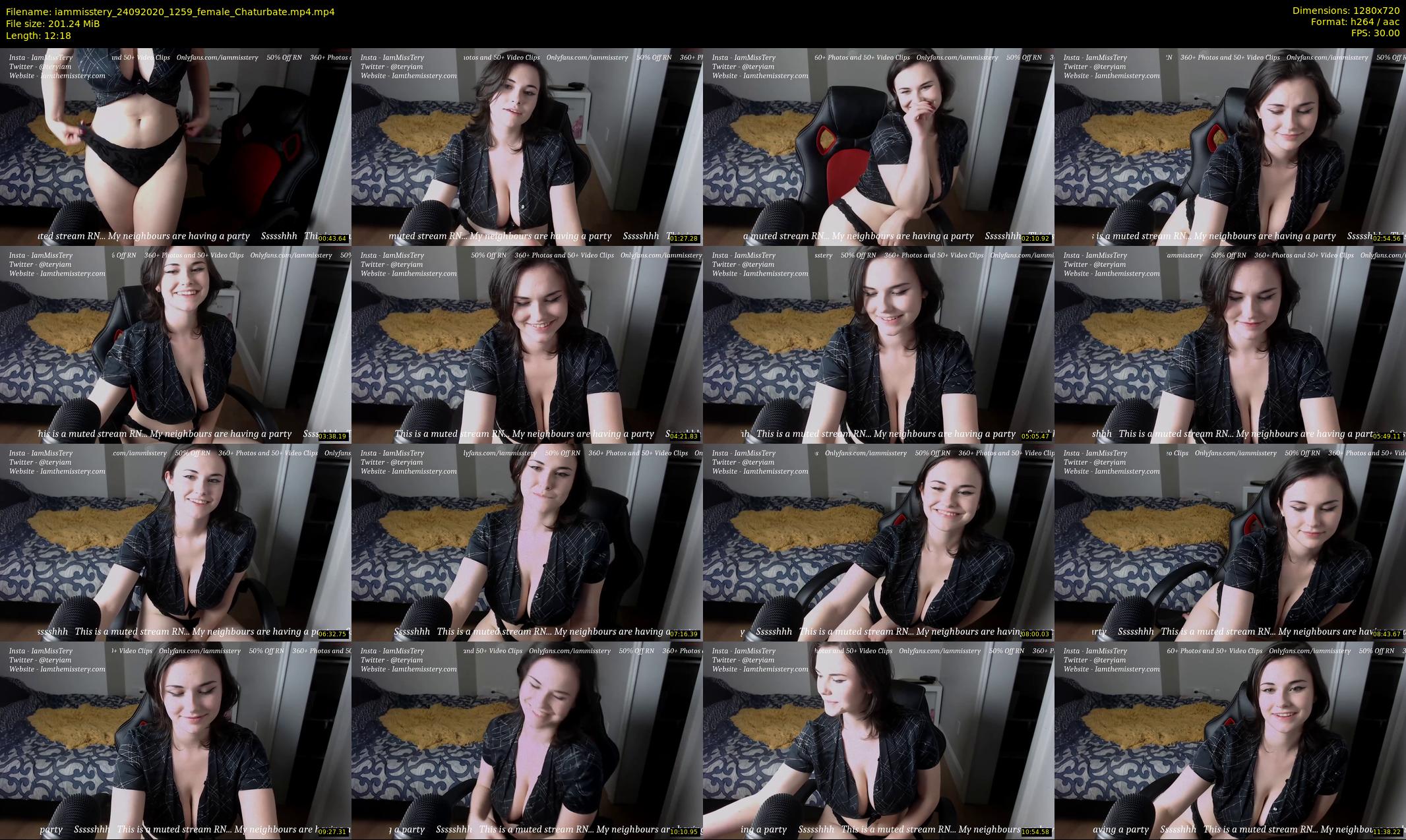 iammisstery — 13 minute Chaturbate female cam show recording, 720p, Sep 24, 2020