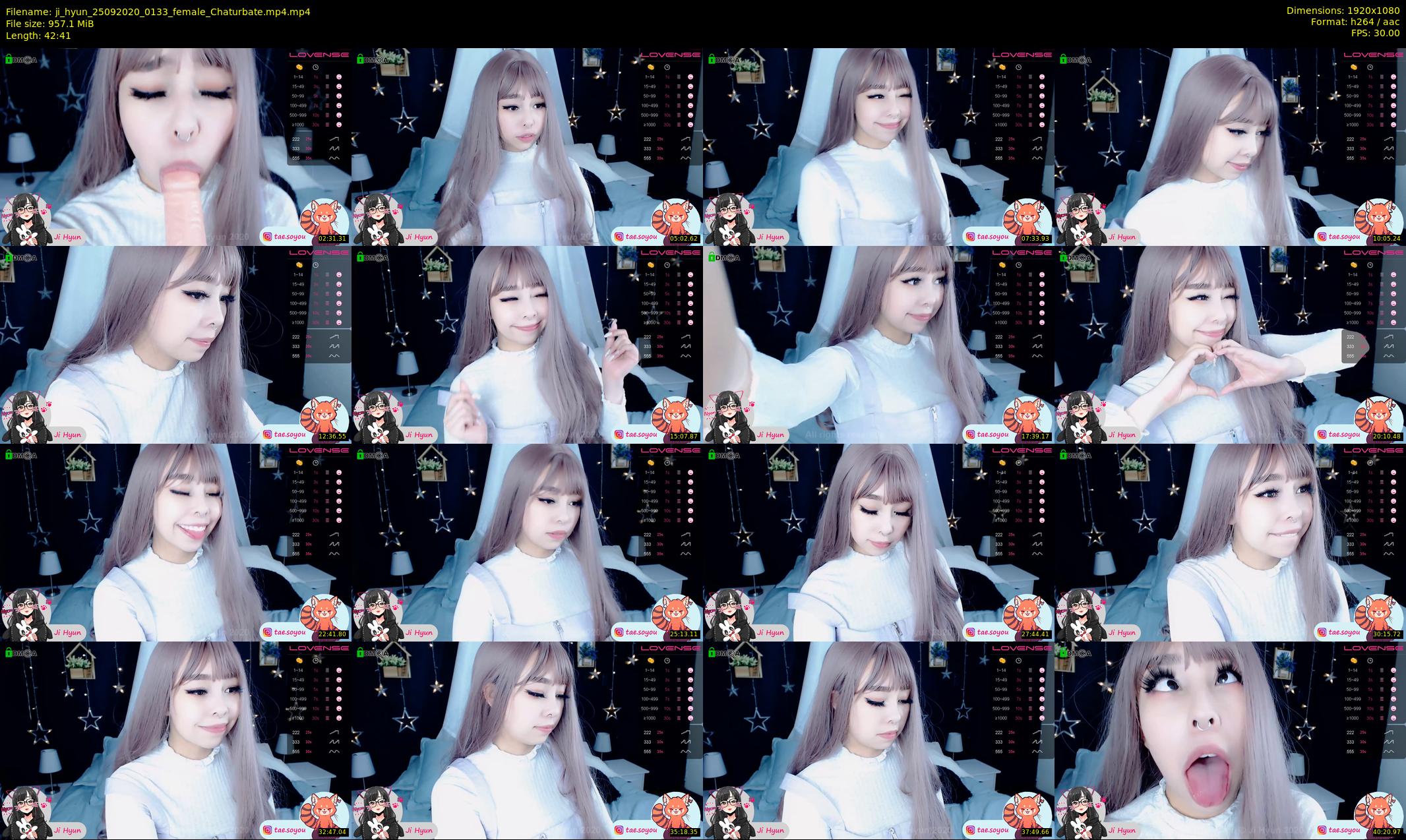 ji_hyun — 43 minute Chaturbate female cam show recording, 1080p, Sep 25, 2020