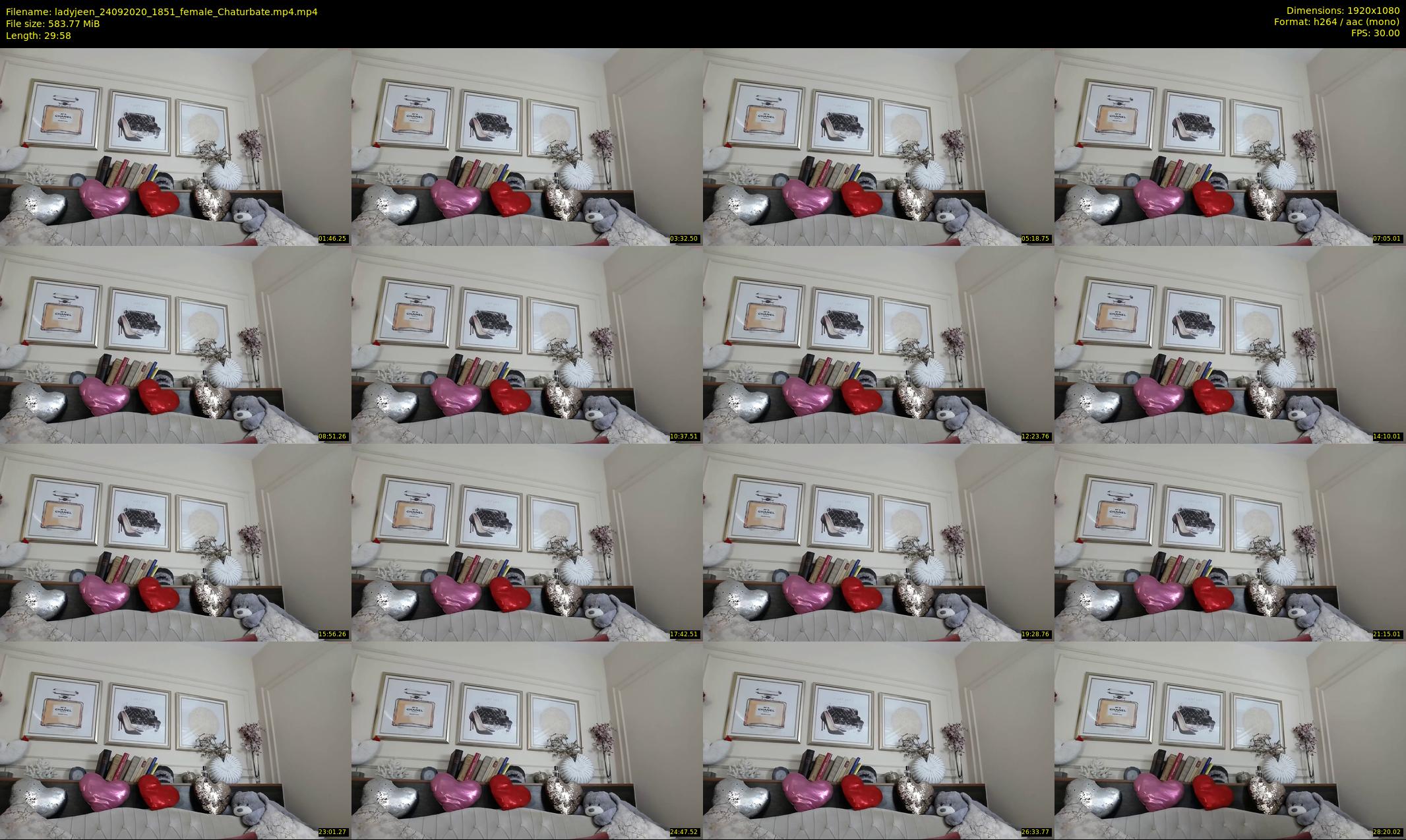 ladyjeen — 30 minute Chaturbate female cam show recording, 1080p, Sep 24, 2020