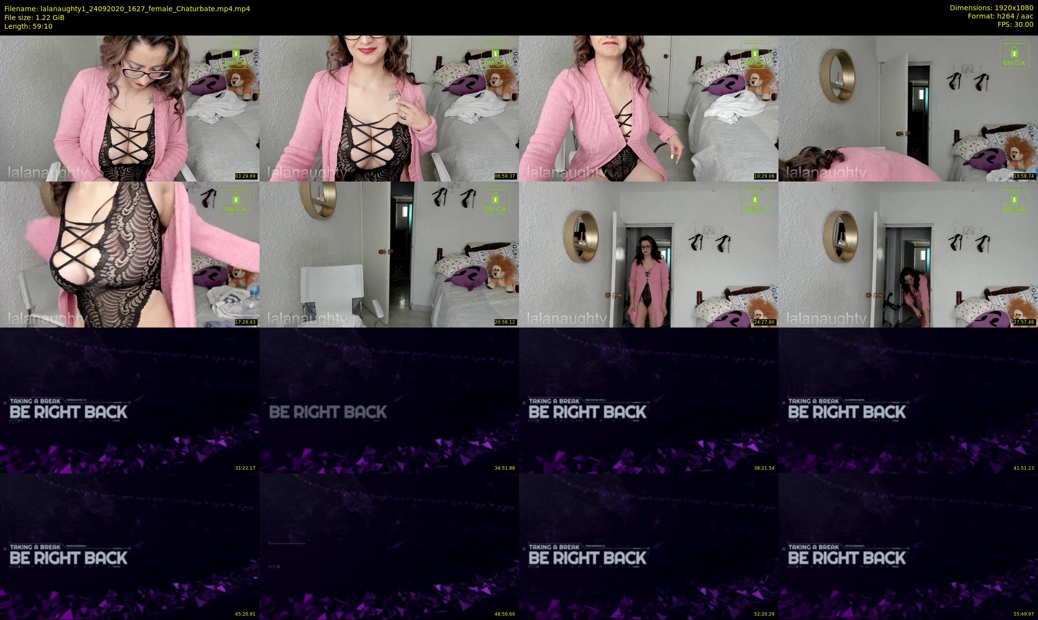 lalanaughty1 — 60 minute Chaturbate female cam show recording, 1080p, Sep 24, 2020