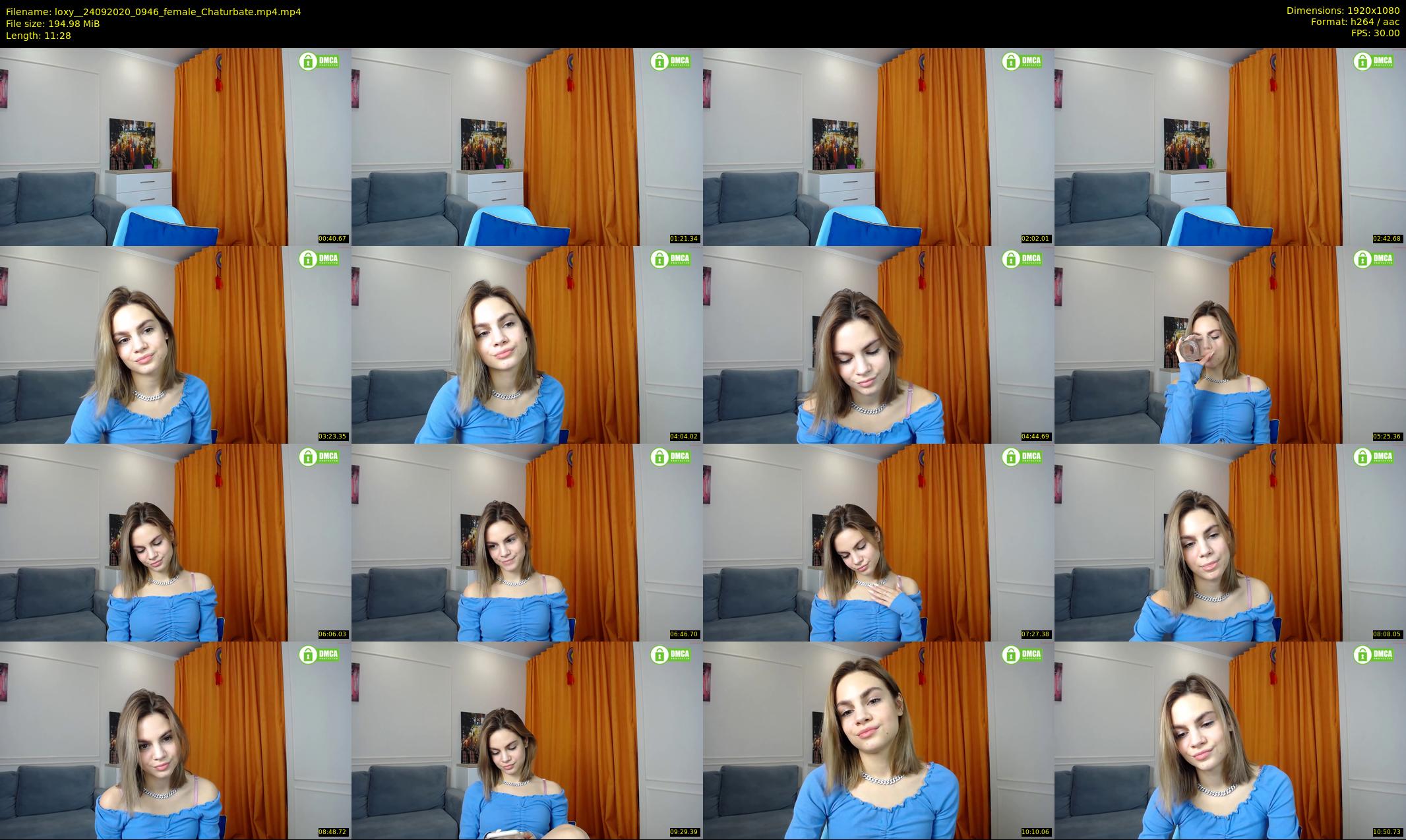 loxy_ — 12 minute Chaturbate female cam show recording, 1080p, Sep 24, 2020