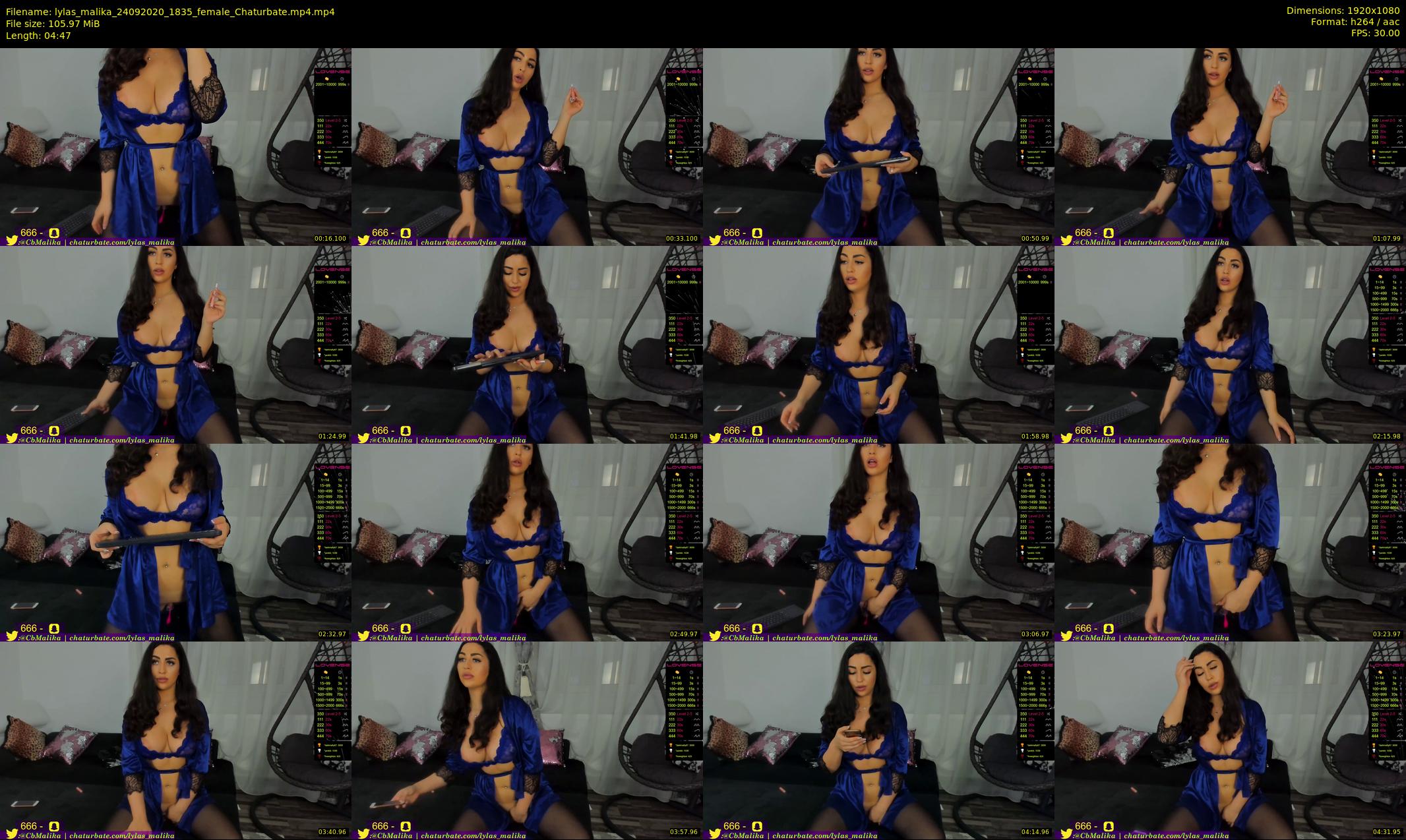 lylas_malika — 5 minute Chaturbate female cam show recording, 1080p, Sep 24, 2020