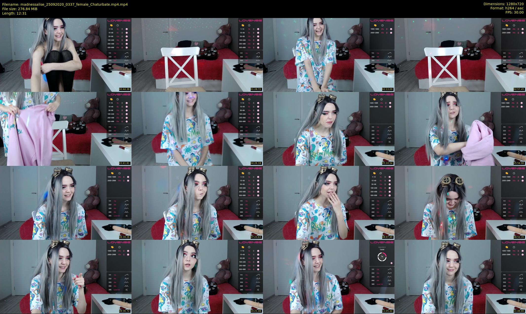 madnessalise — 13 minute Chaturbate female cam show recording, 720p, Sep 25, 2020