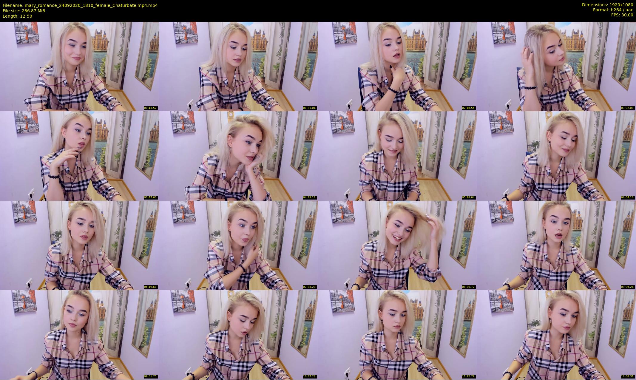 mary_romance — 13 minute Chaturbate female cam show recording, 1080p, Sep 24, 2020
