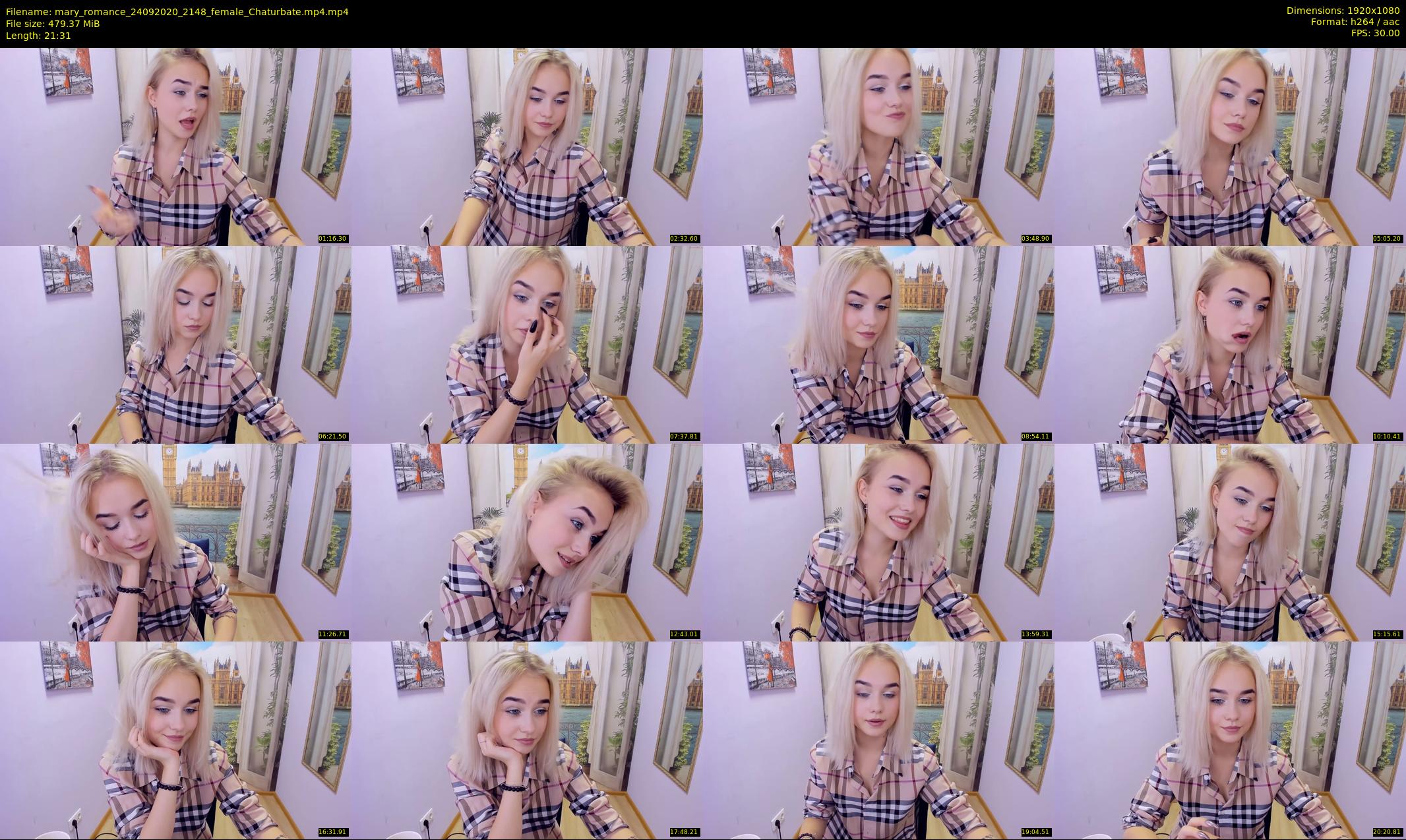 mary_romance — 22 minute Chaturbate female cam show recording, 1080p, Sep 24, 2020