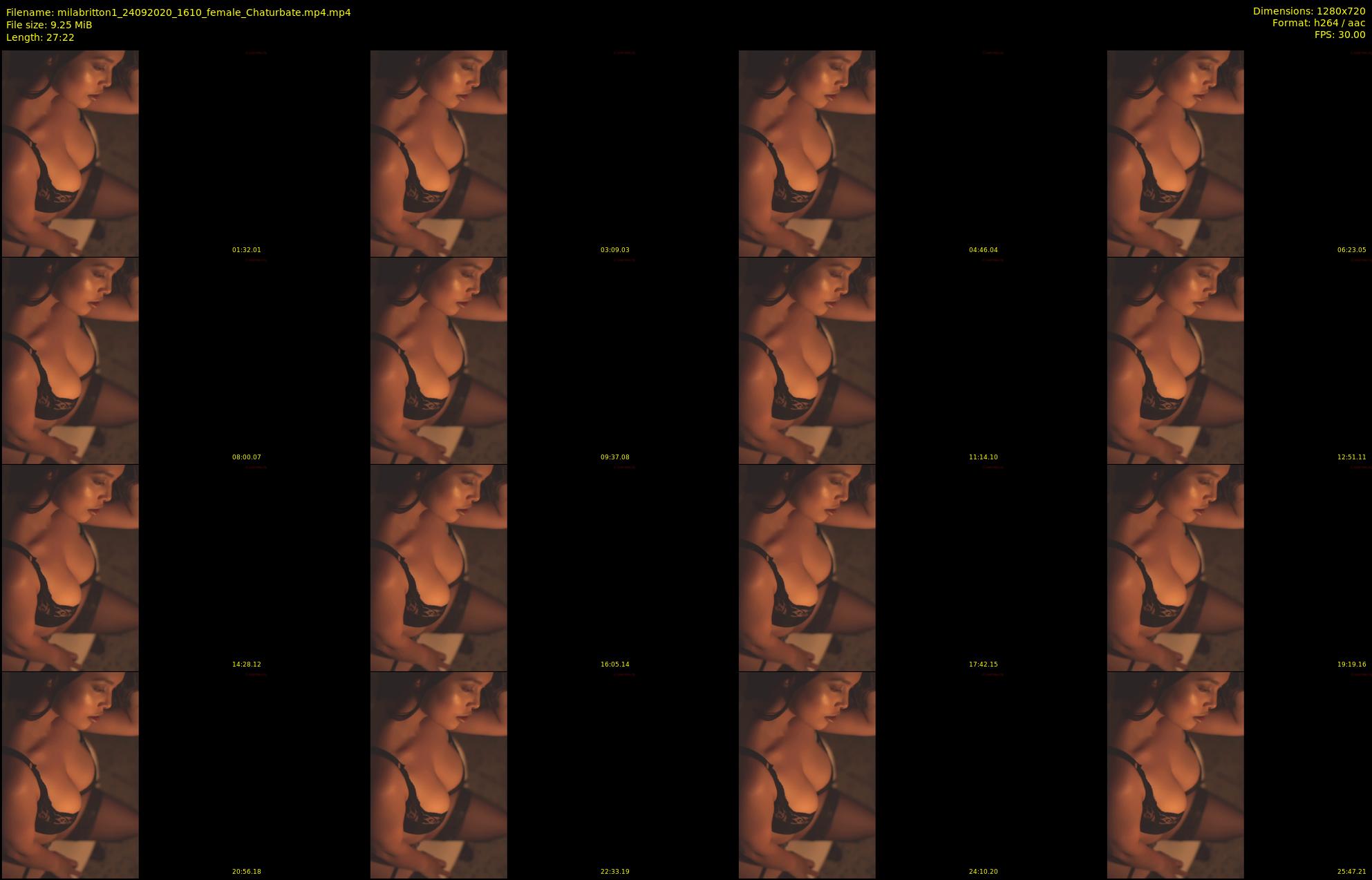 milabritton1 — 28 minute Chaturbate female cam show recording, 720p, Sep 24, 2020