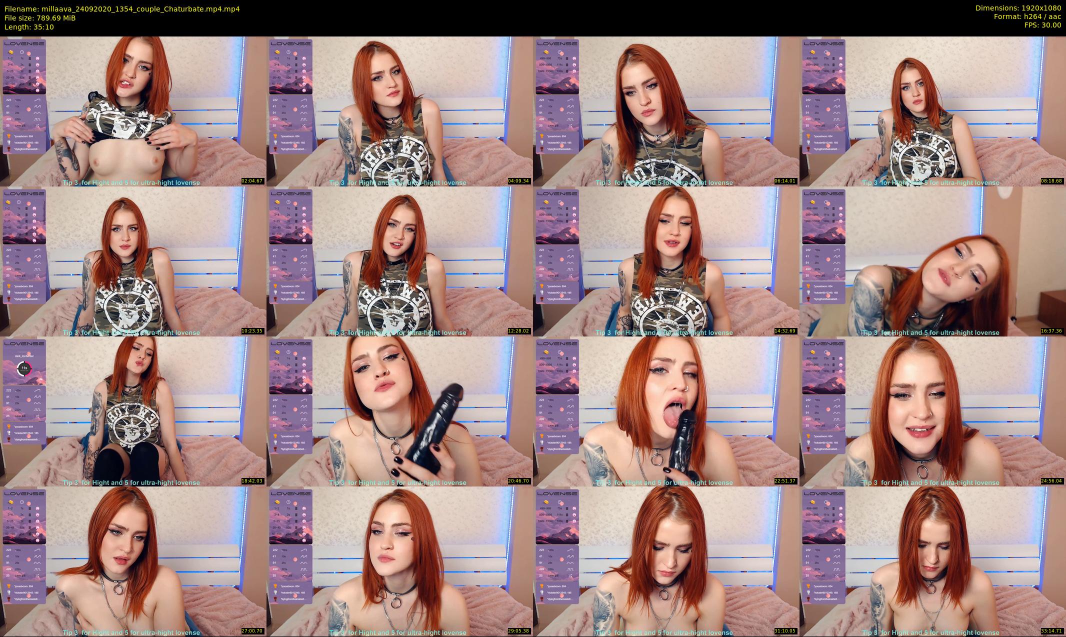 millaava — 36 minute Chaturbate female cam show recording, 1080p, Sep 24, 2020