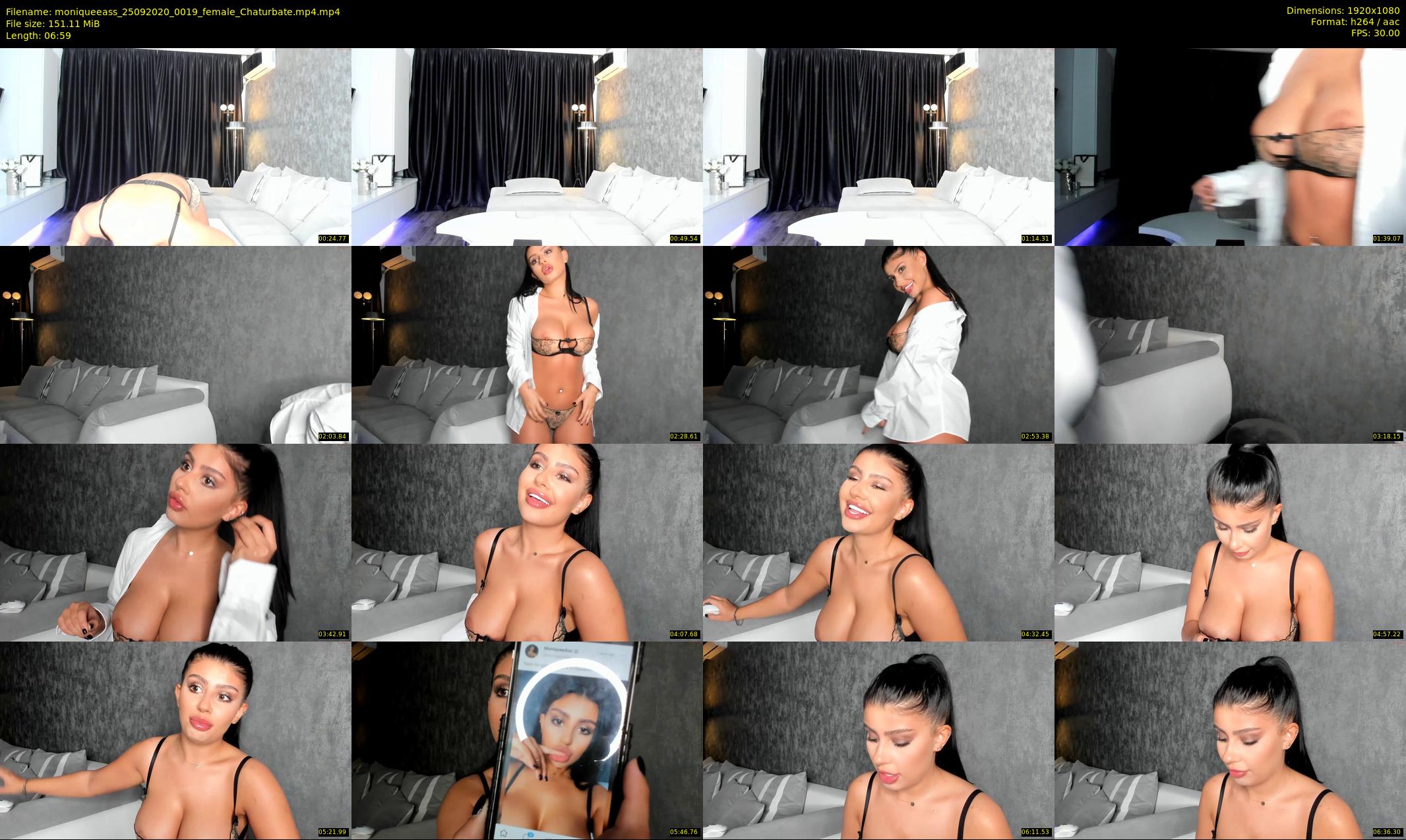 moniqueeass — 7 minute Chaturbate female cam show recording, 1080p, Sep 25, 2020