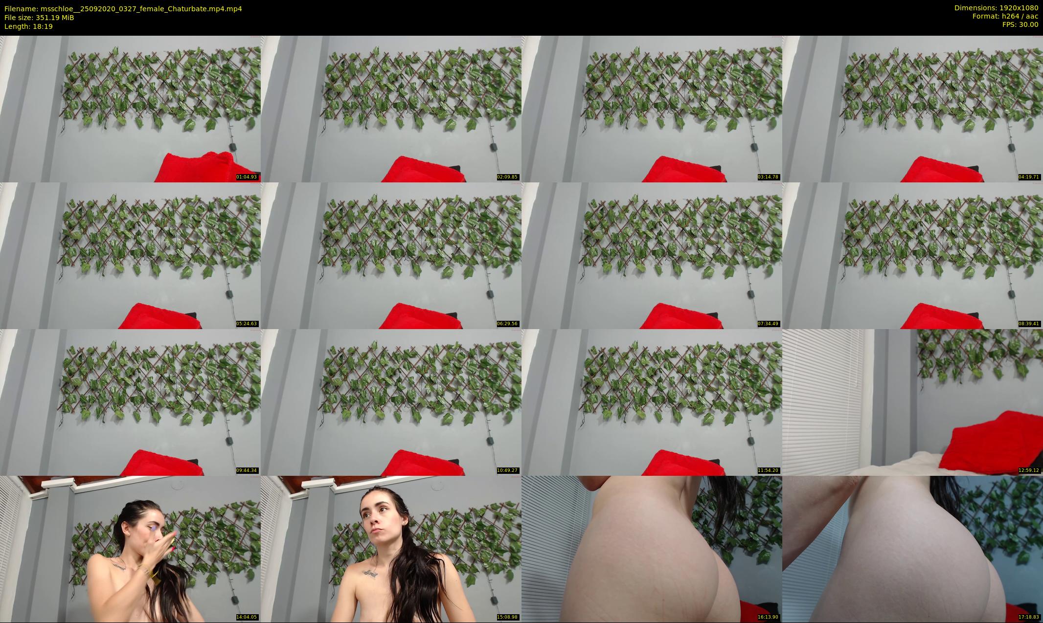 msschloe_ — 19 minute Chaturbate female cam show recording, 1080p, Sep 25, 2020