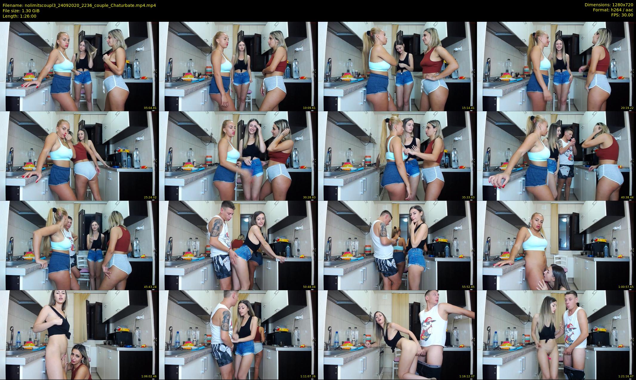 nolimitscoupl3 — 86 minute Chaturbate couple cam show recording, 720p, Sep 24, 2020