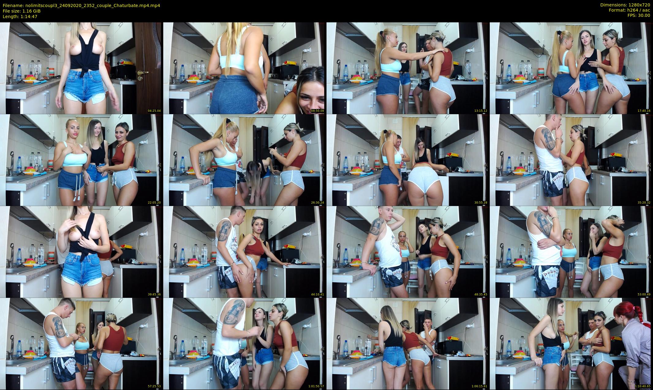 nolimitscoupl3 — 75 minute Chaturbate couple cam show recording, 720p, Sep 24, 2020