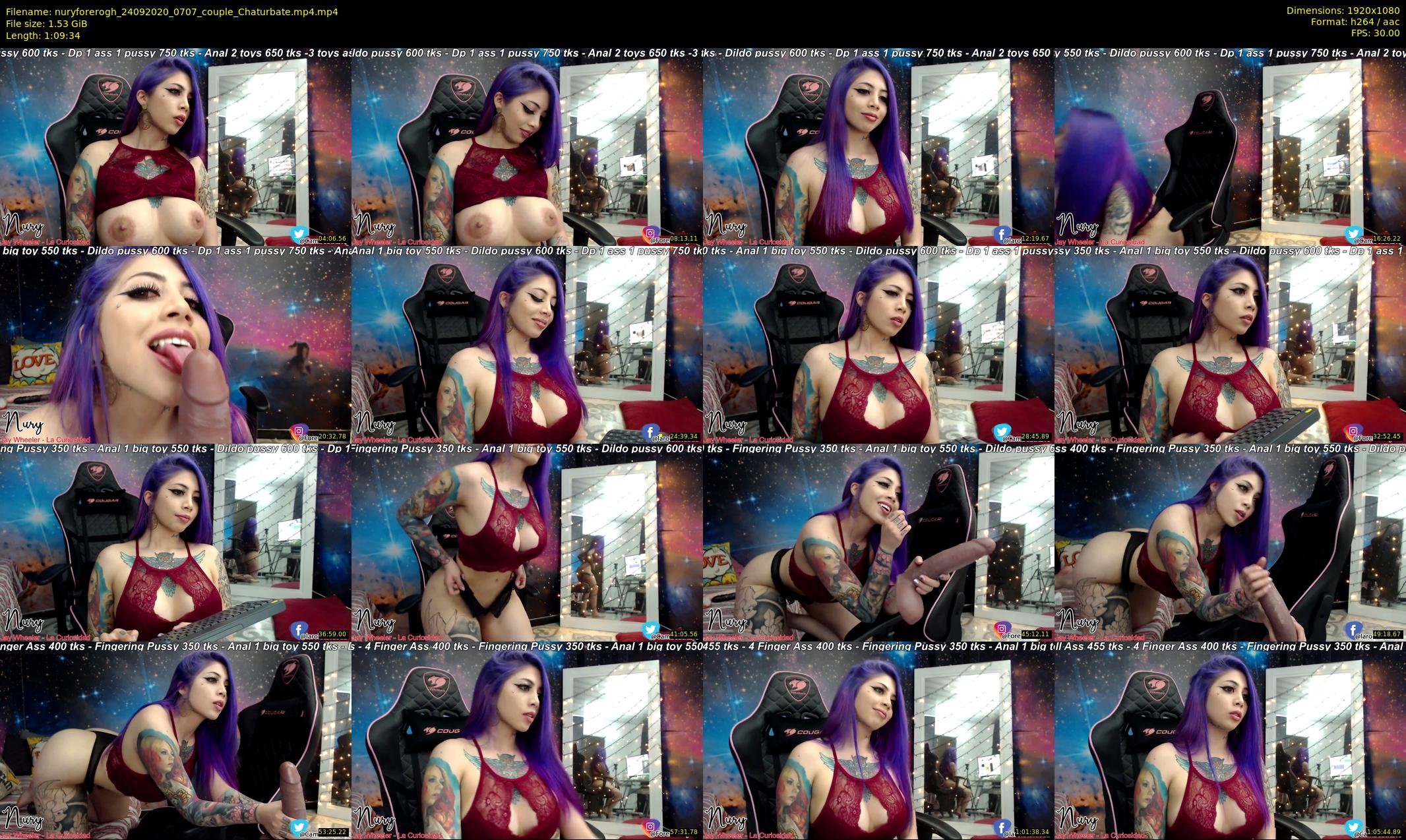 nuryforerogh — 70 minute Chaturbate female cam show recording, 1080p, Sep 24, 2020