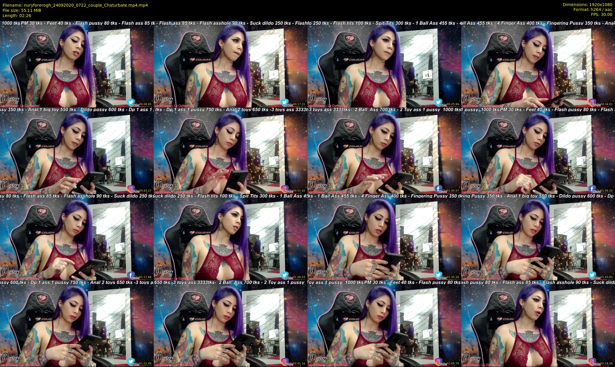 nuryforerogh — 3 minute Chaturbate female cam show recording, 1080p, Sep 24, 2020