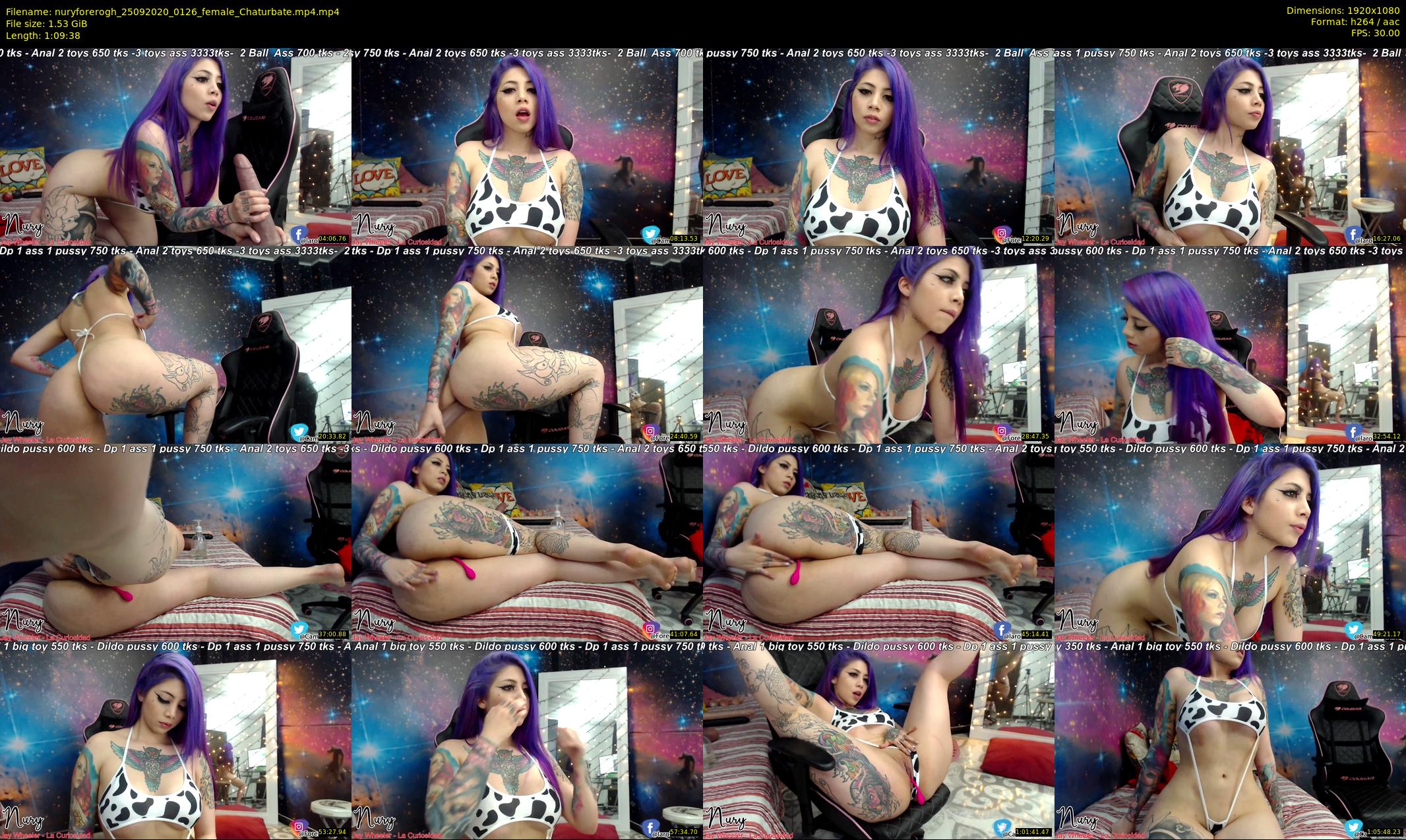 nuryforerogh — 70 minute Chaturbate female cam show recording, 1080p, Sep 25, 2020