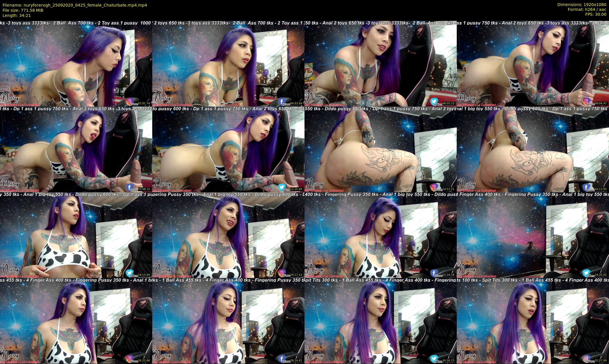 nuryforerogh — 35 minute Chaturbate female cam show recording, 1080p, Sep 25, 2020