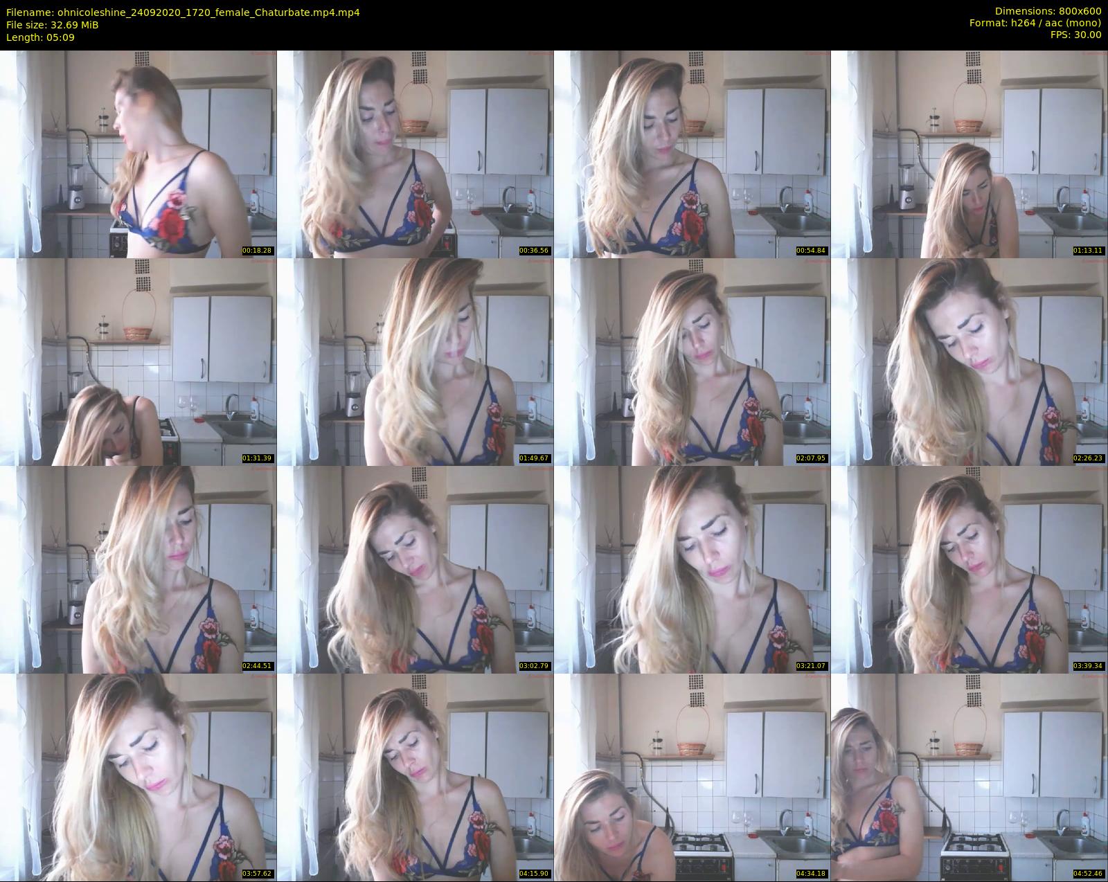 ohnicoleshine — 6 minute Chaturbate female cam show recording, 480p, Sep 24, 2020
