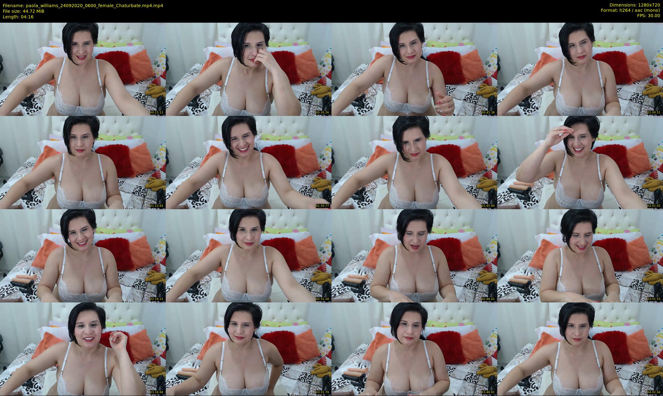 paola_williams — 5 minute Chaturbate female cam show recording, 720p, Sep 24, 2020