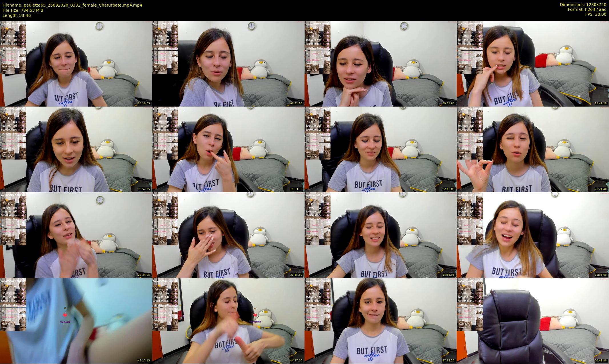 paulette65 — 54 minute Chaturbate female cam show recording, 720p, Sep 25, 2020