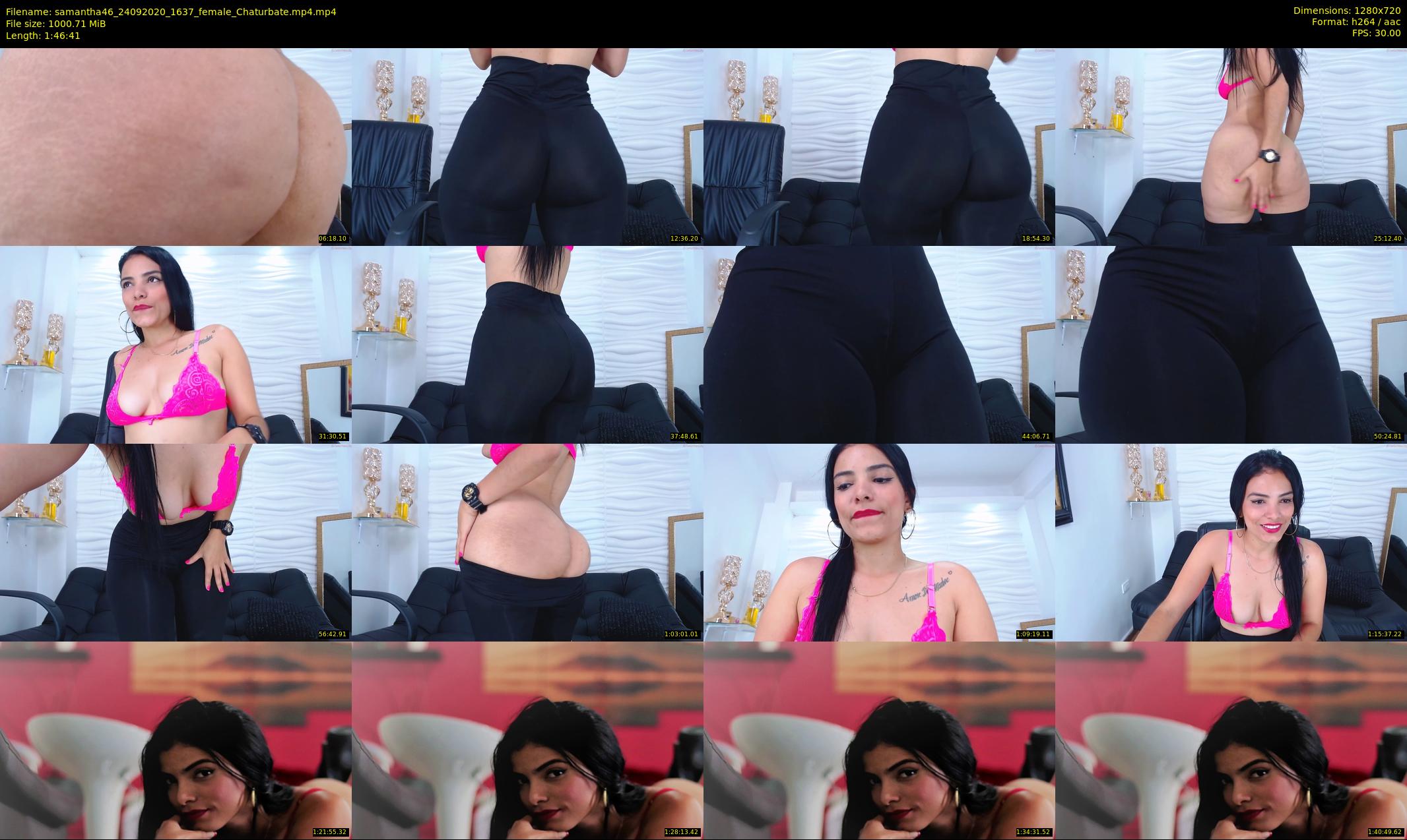 samantha46 — 107 minute Chaturbate female cam show recording, 720p, Sep 24, 2020