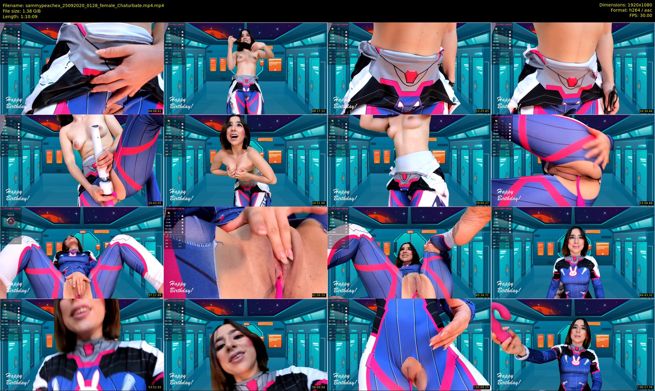 sammypeachex — 71 minute Chaturbate female cam show recording, 1080p, Sep 25, 2020