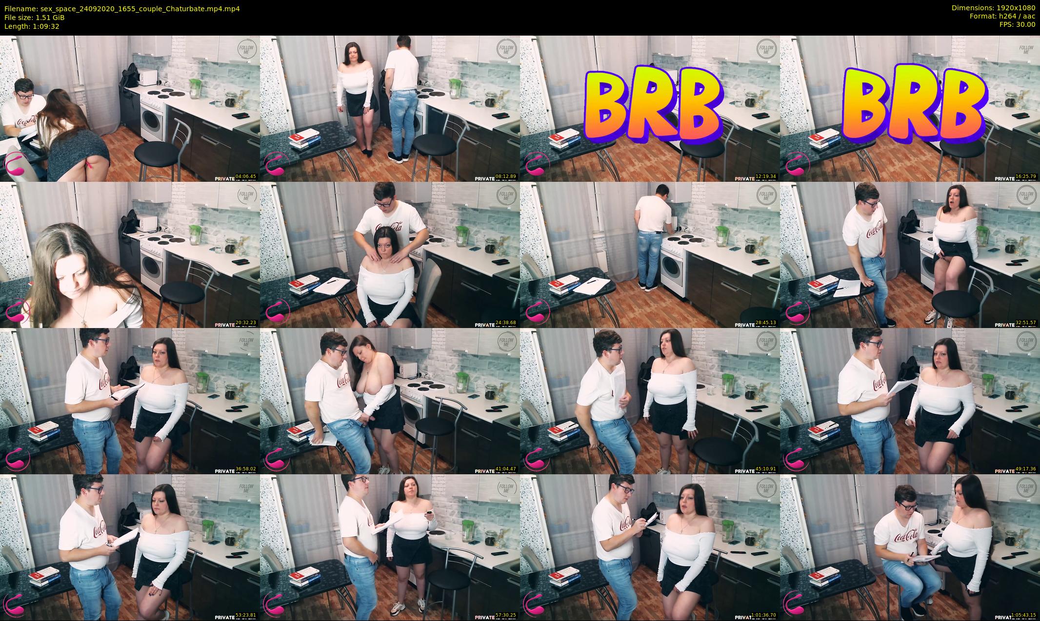 sex_space — 70 minute Chaturbate couple cam show recording, 1080p, Sep 24, 2020
