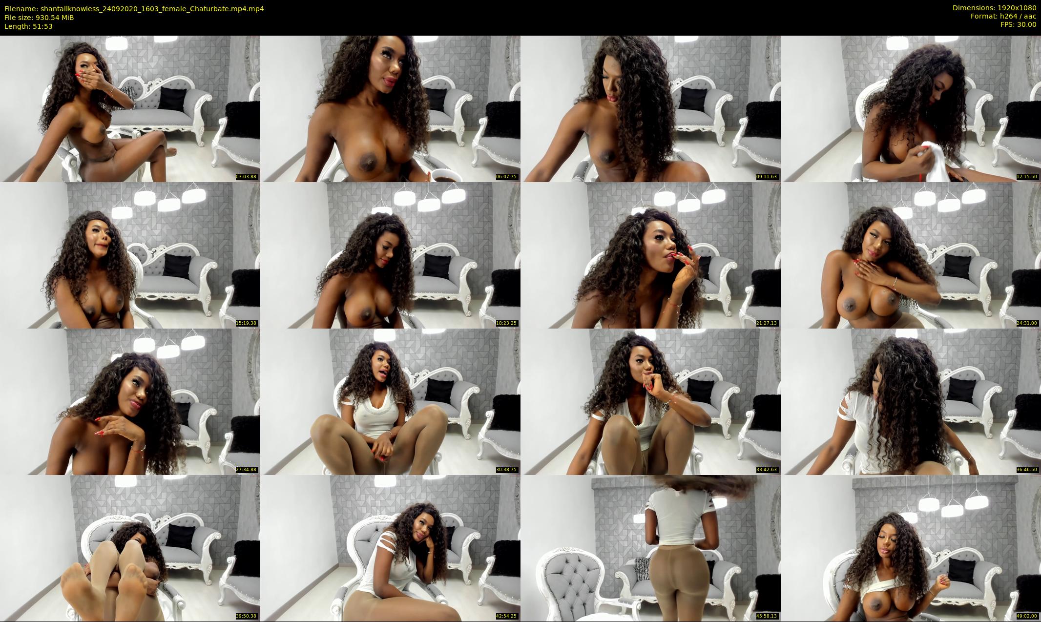 shantallknowless — 52 minute Chaturbate female cam show recording, 1080p, Sep 24, 2020