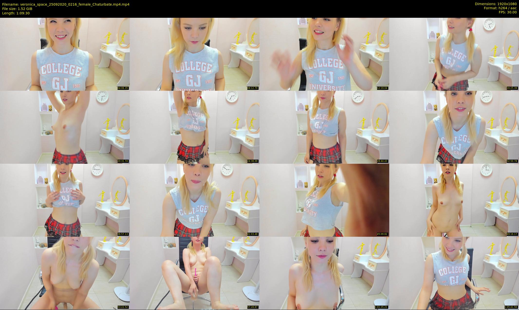 veronica_space — 70 minute Chaturbate female cam show recording, 1080p, Sep 25, 2020