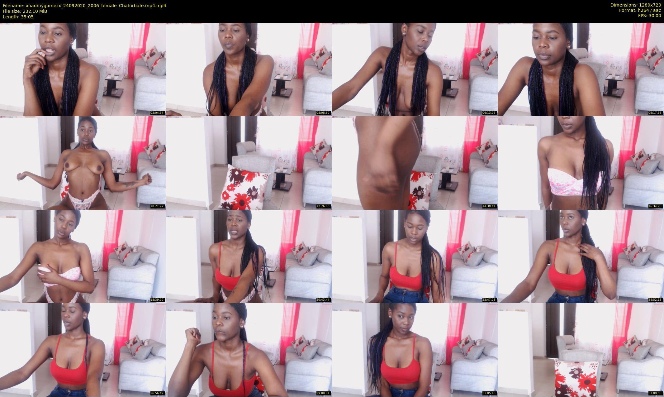 xnaomygomezx — 36 minute Chaturbate female cam show recording, 720p, Sep 24, 2020