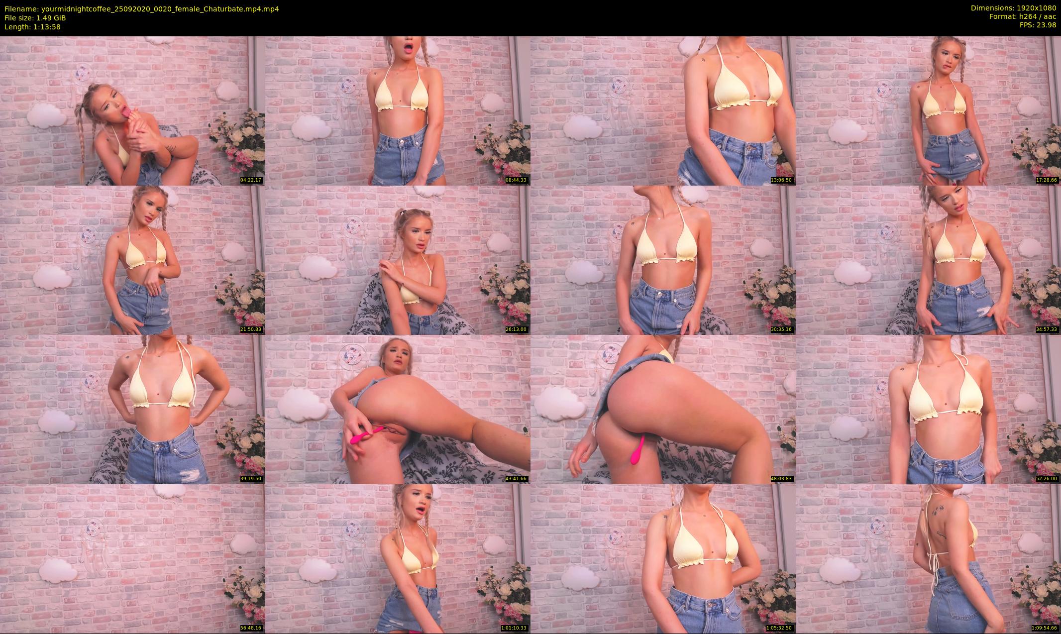 yourmidnightcoffee — 74 minute Chaturbate female cam show recording, 1080p, Sep 25, 2020