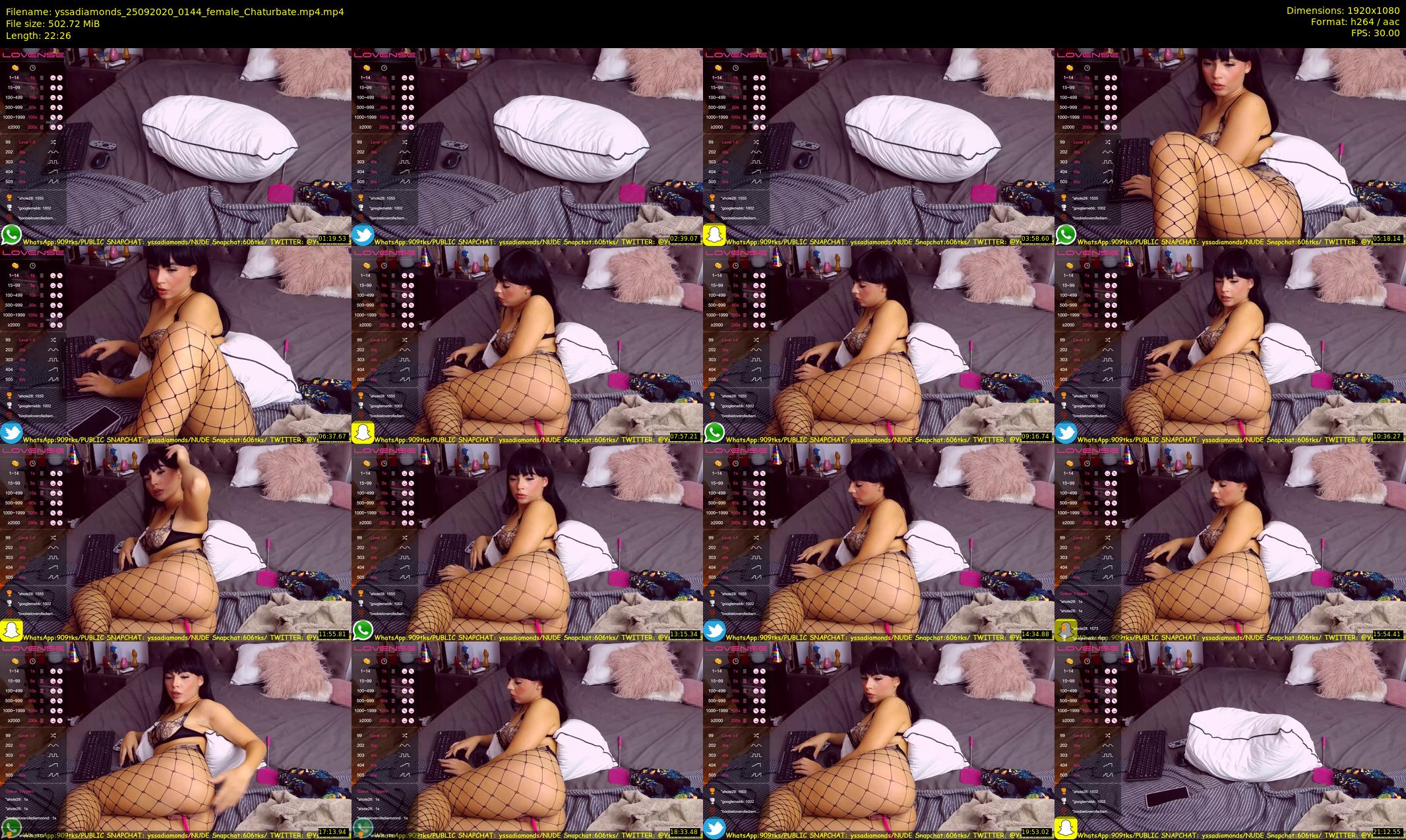 yssadiamonds — 23 minute Chaturbate female cam show recording, 1080p, Sep 25, 2020