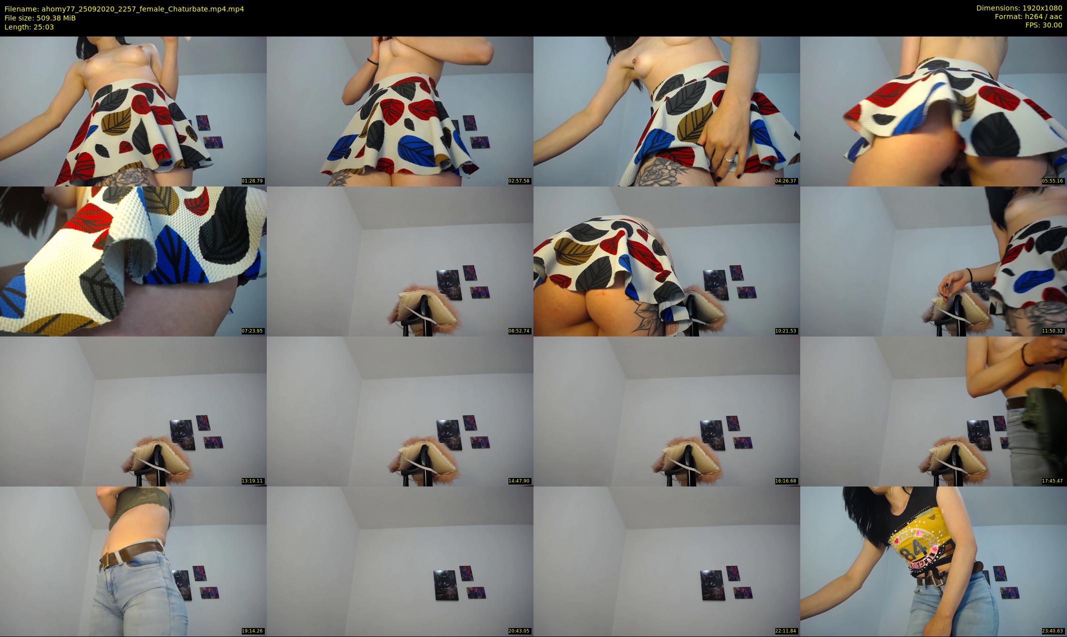 ahomy77 — 26 minute Chaturbate female cam show recording, 1080p, Sep 25, 2020