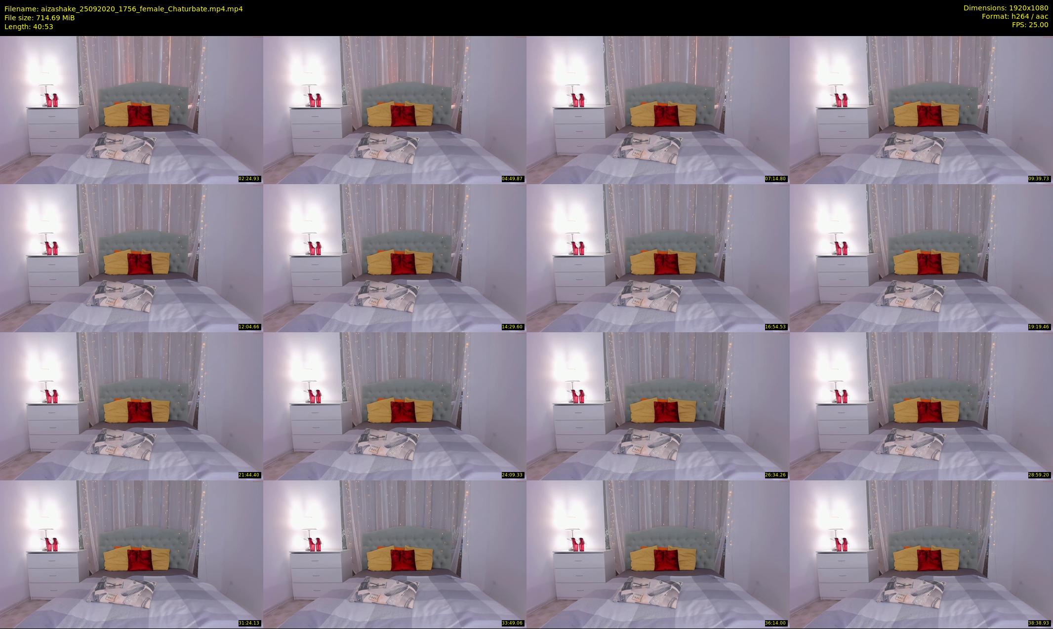 aizashake — 41 minute Chaturbate female cam show recording, 1080p, Sep 25, 2020