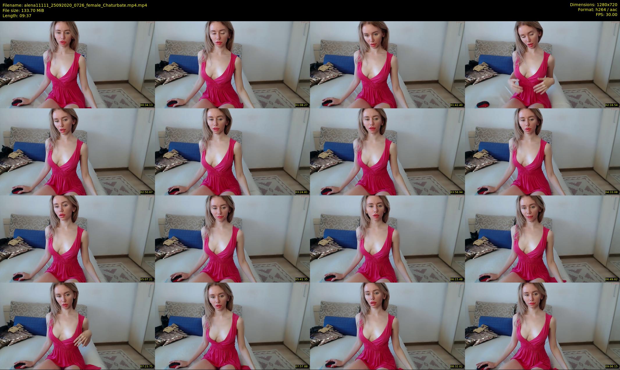 alena11111 — 10 minute Chaturbate female cam show recording, 720p, Sep 25, 2020