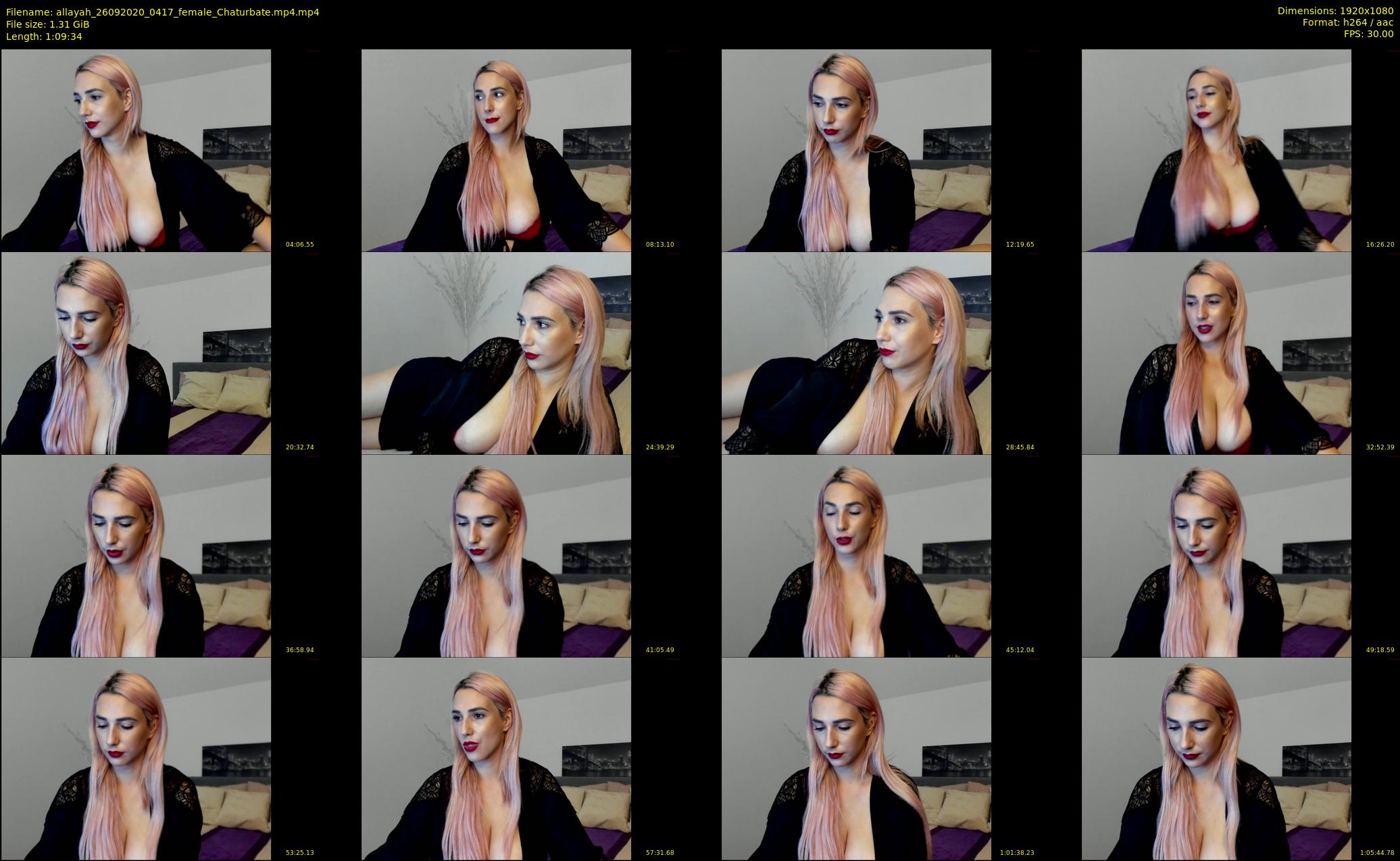 allayah — 70 minute Chaturbate female cam show recording, 1080p, Sep 26, 2020