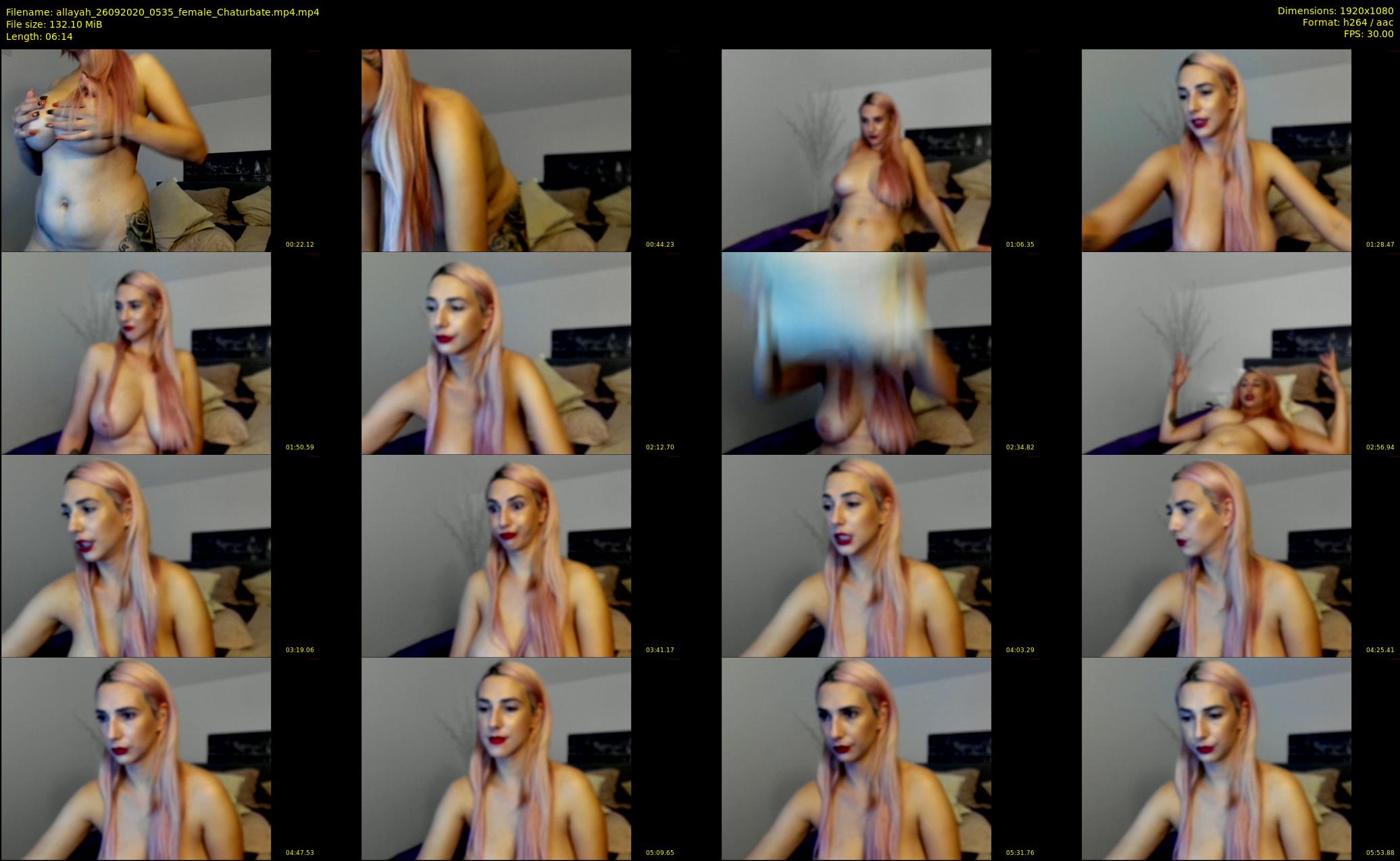 allayah — 7 minute Chaturbate female cam show recording, 1080p, Sep 26, 2020