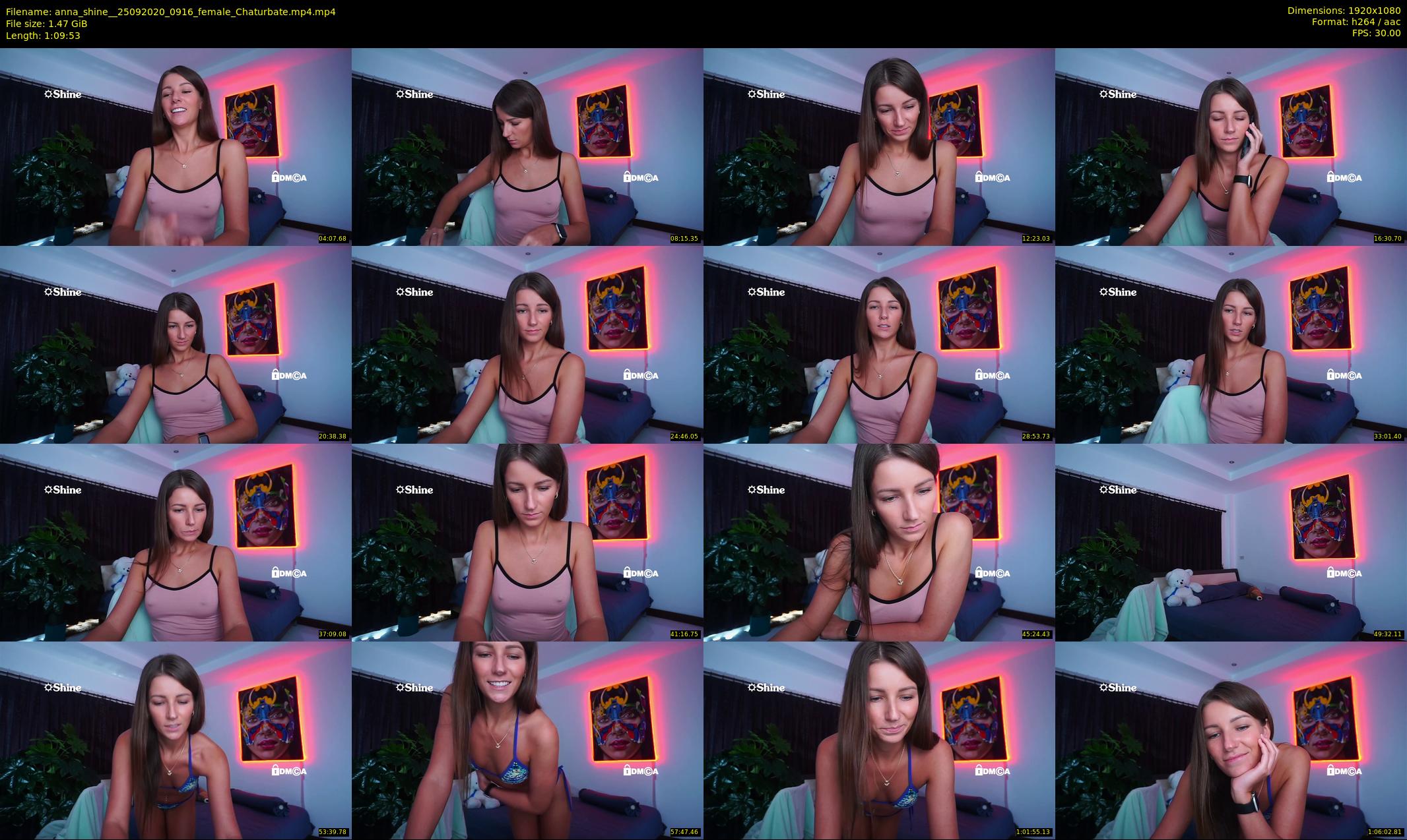 anna_shine_ — 70 minute Chaturbate female cam show recording, 1080p, Sep 25, 2020
