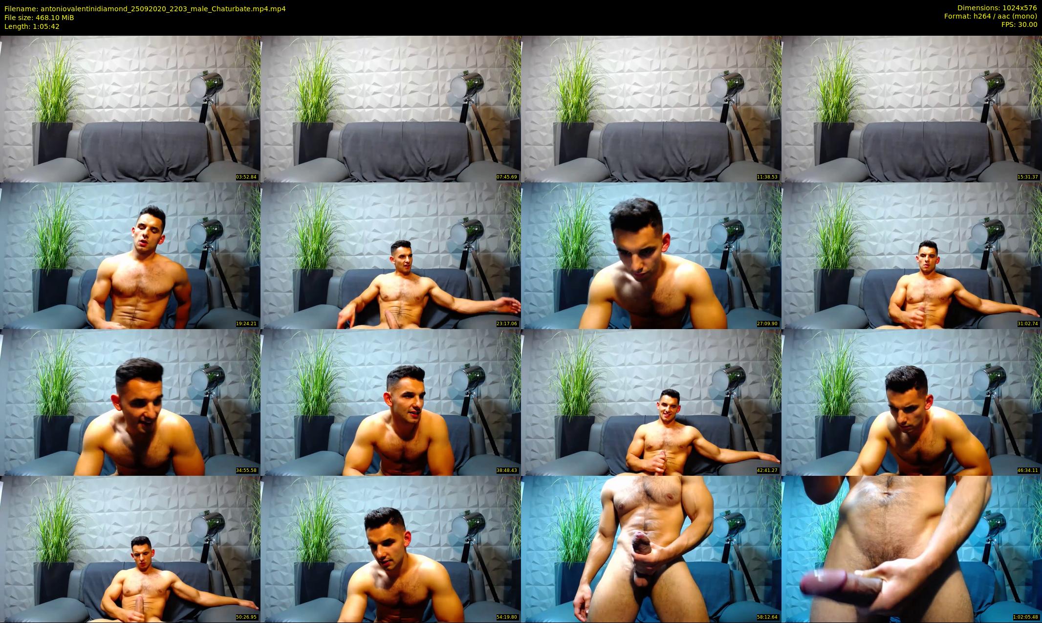 antoniovalentinidiamond — 66 minute Chaturbate male cam show recording, 480p, Sep 25, 2020