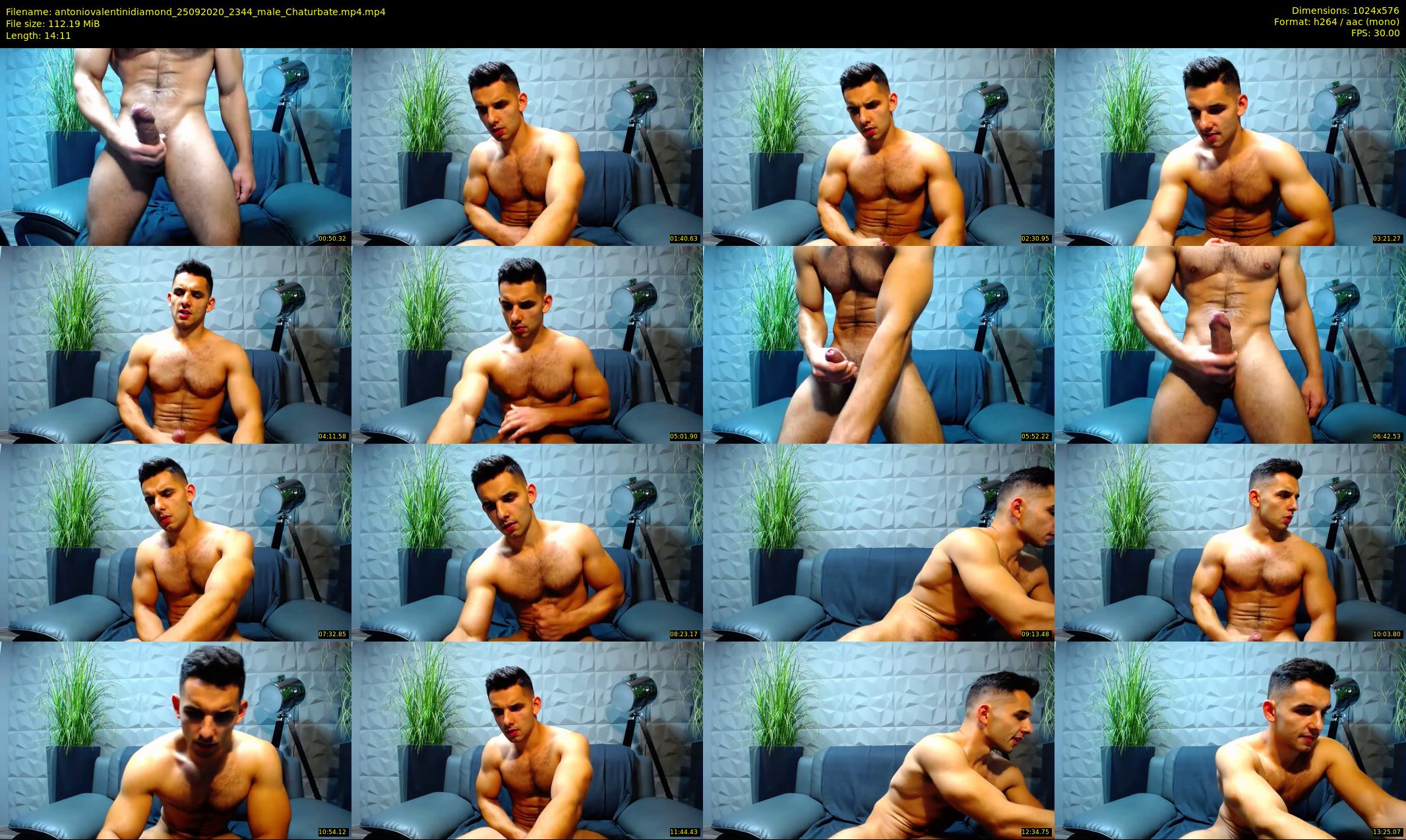 antoniovalentinidiamond — 15 minute Chaturbate male cam show recording, 480p, Sep 25, 2020