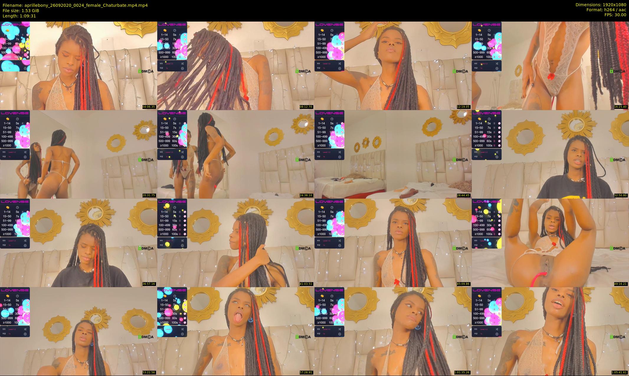 aprillebony — 70 minute Chaturbate female cam show recording, 1080p, Sep 26, 2020