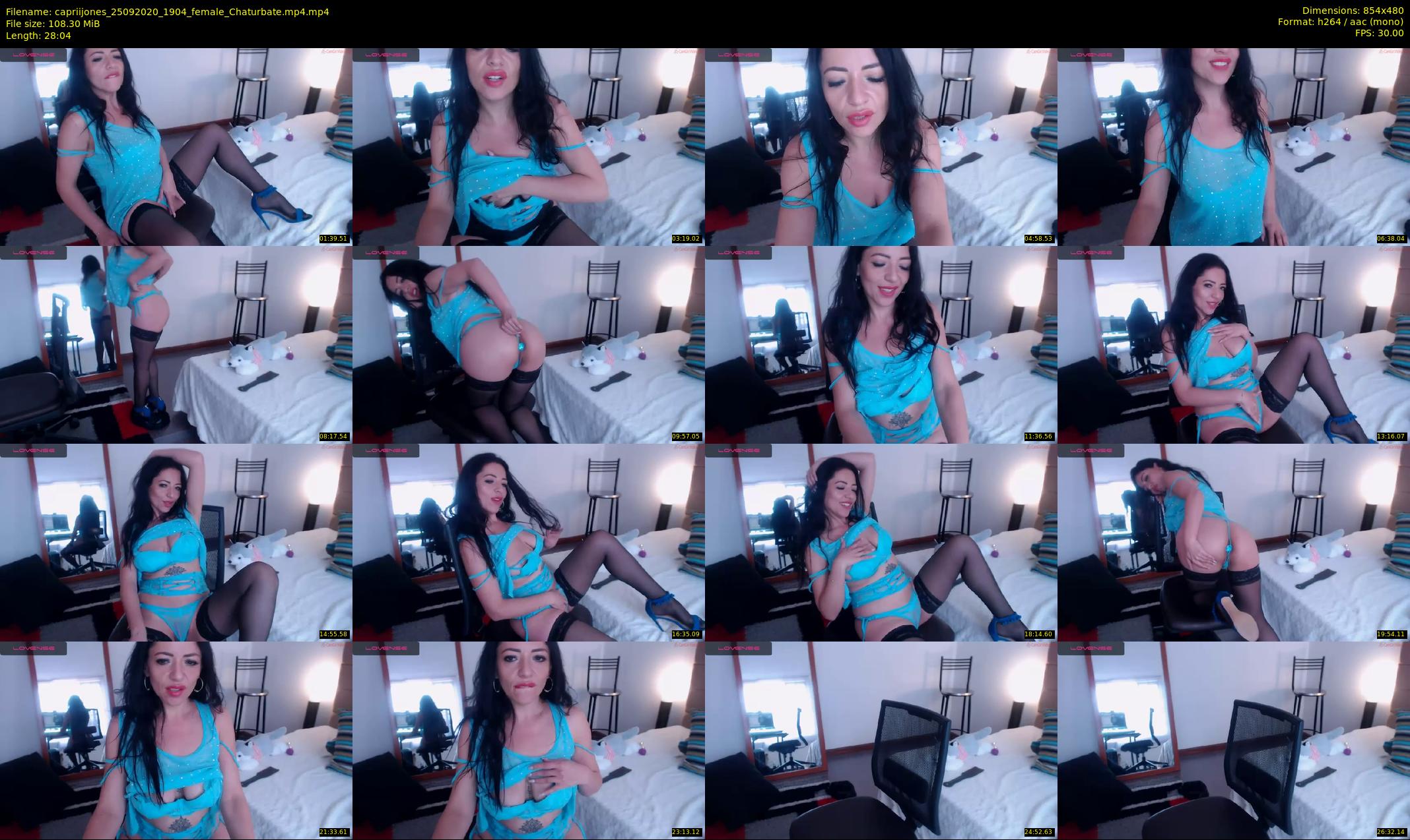 capriijones — 29 minute Chaturbate female cam show recording, 480p, Sep 25, 2020
