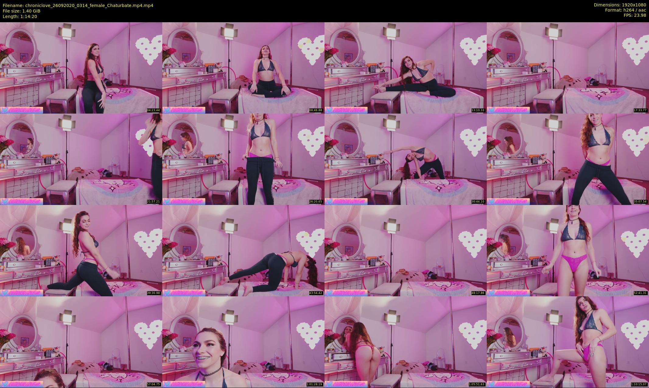 chroniclove — 75 minute Chaturbate female cam show recording, 1080p, Sep 26, 2020