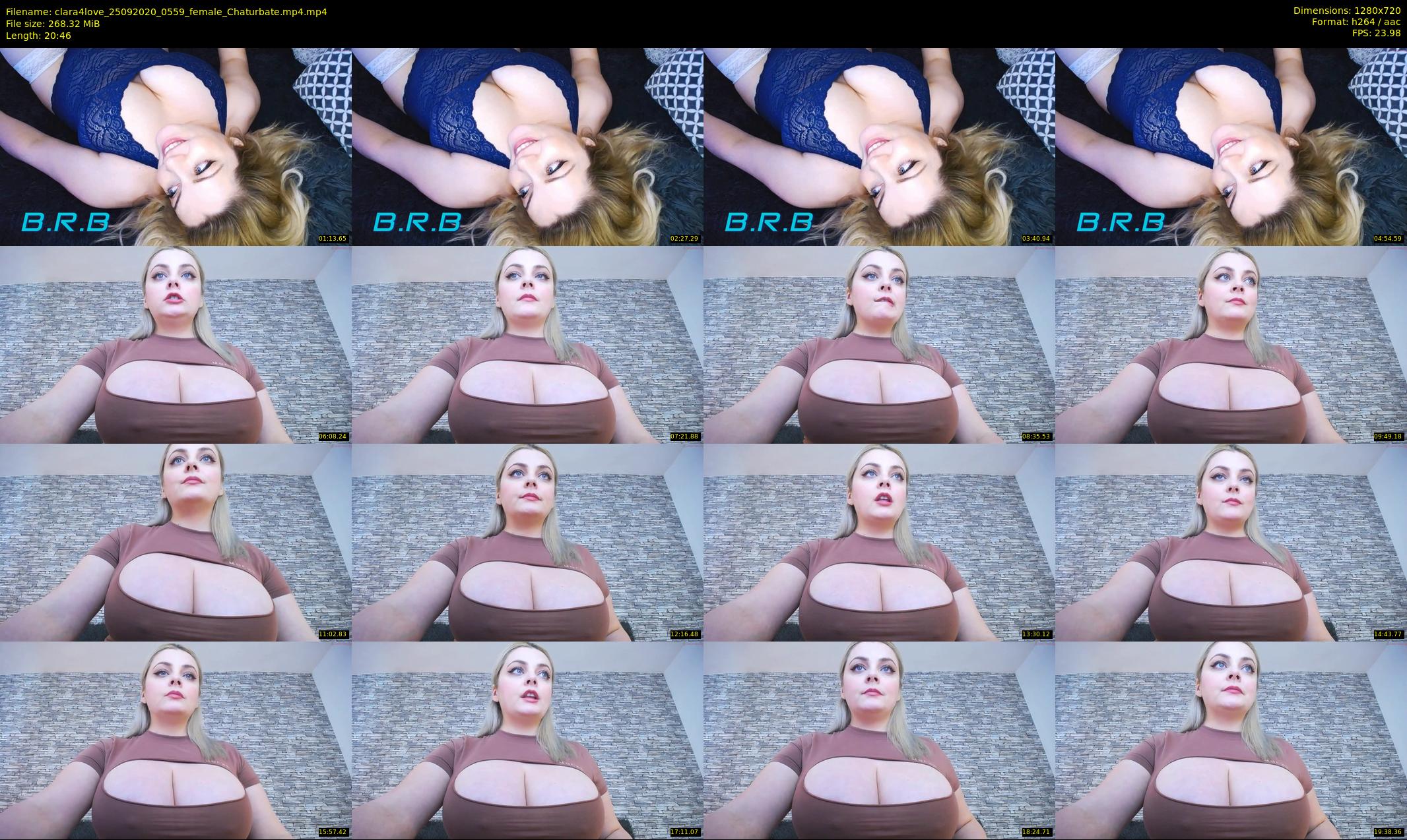 clara4love — 21 minute Chaturbate female cam show recording, 720p, Sep 25, 2020