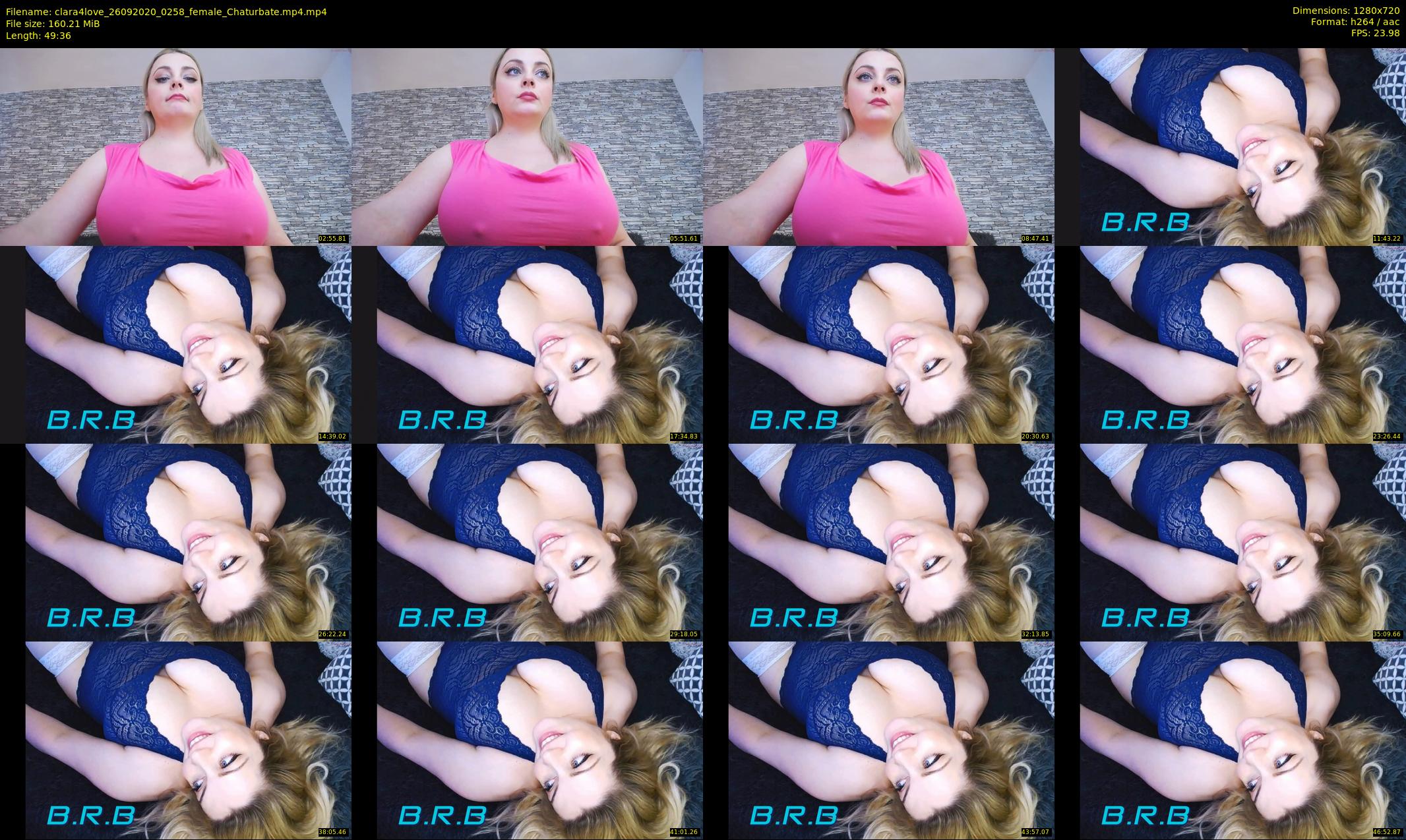 clara4love — 50 minute Chaturbate female cam show recording, 720p, Sep 26, 2020