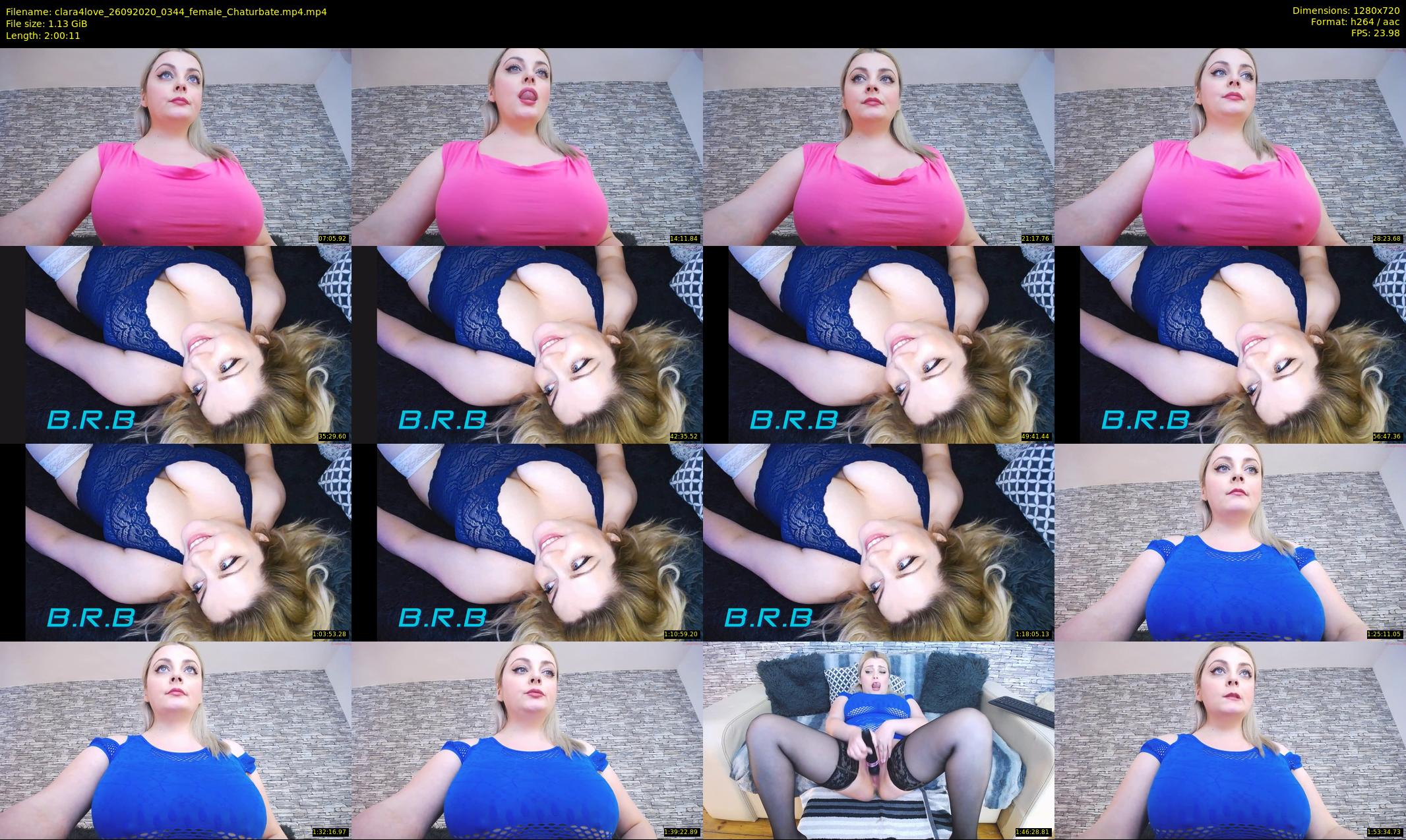 clara4love — 121 minute Chaturbate female cam show recording, 720p, Sep 26, 2020