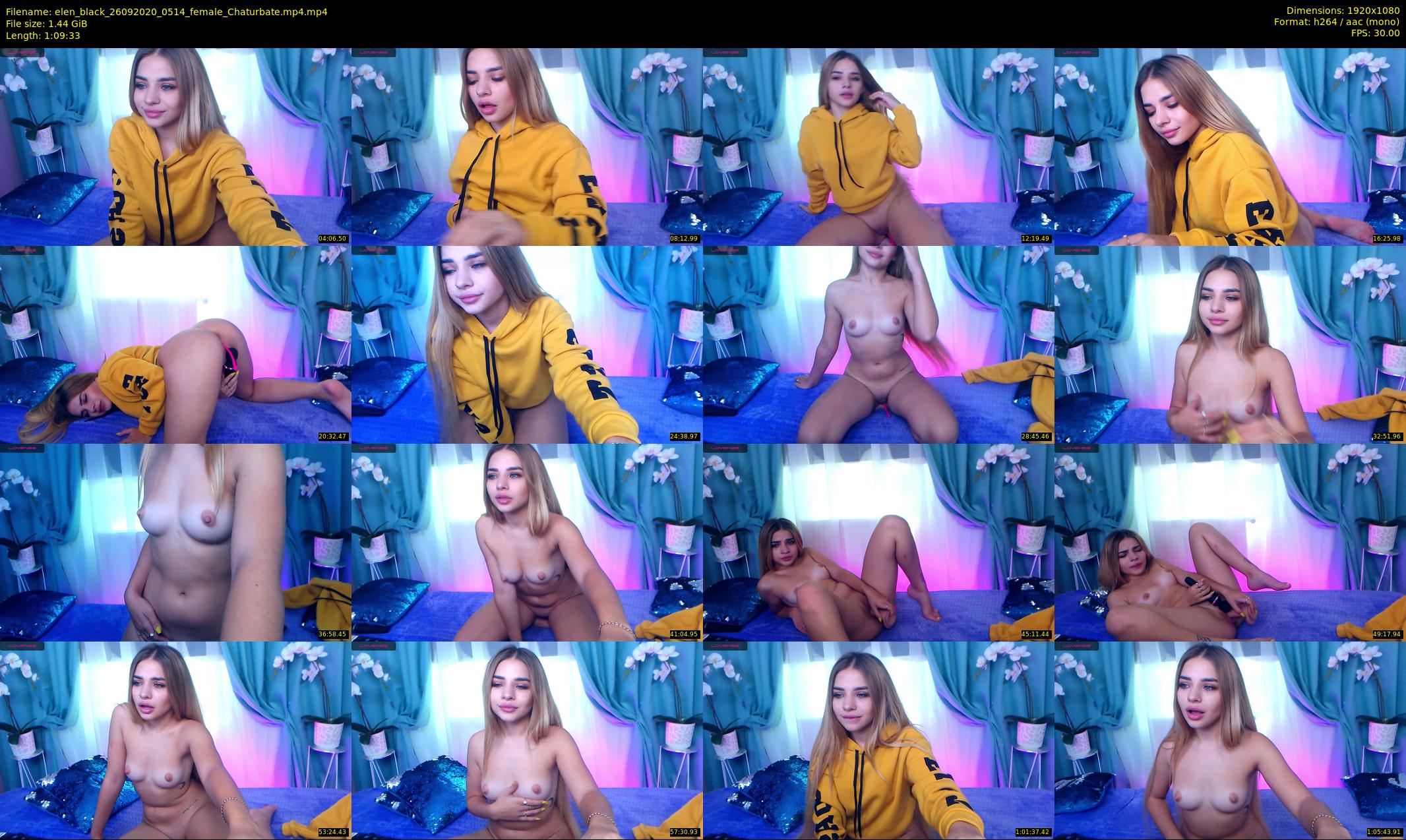 elen_black — 70 minute Chaturbate female cam show recording, 1080p, Sep 26, 2020