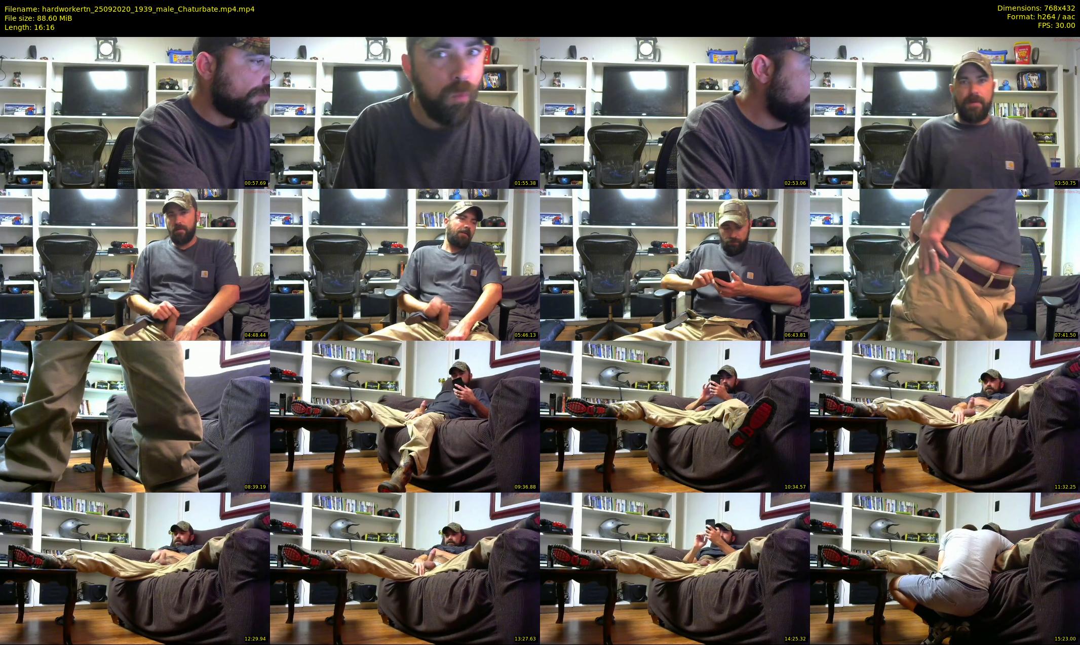 hardworkertn — 17 minute Chaturbate male cam show recording, 360p, Sep 25, 2020