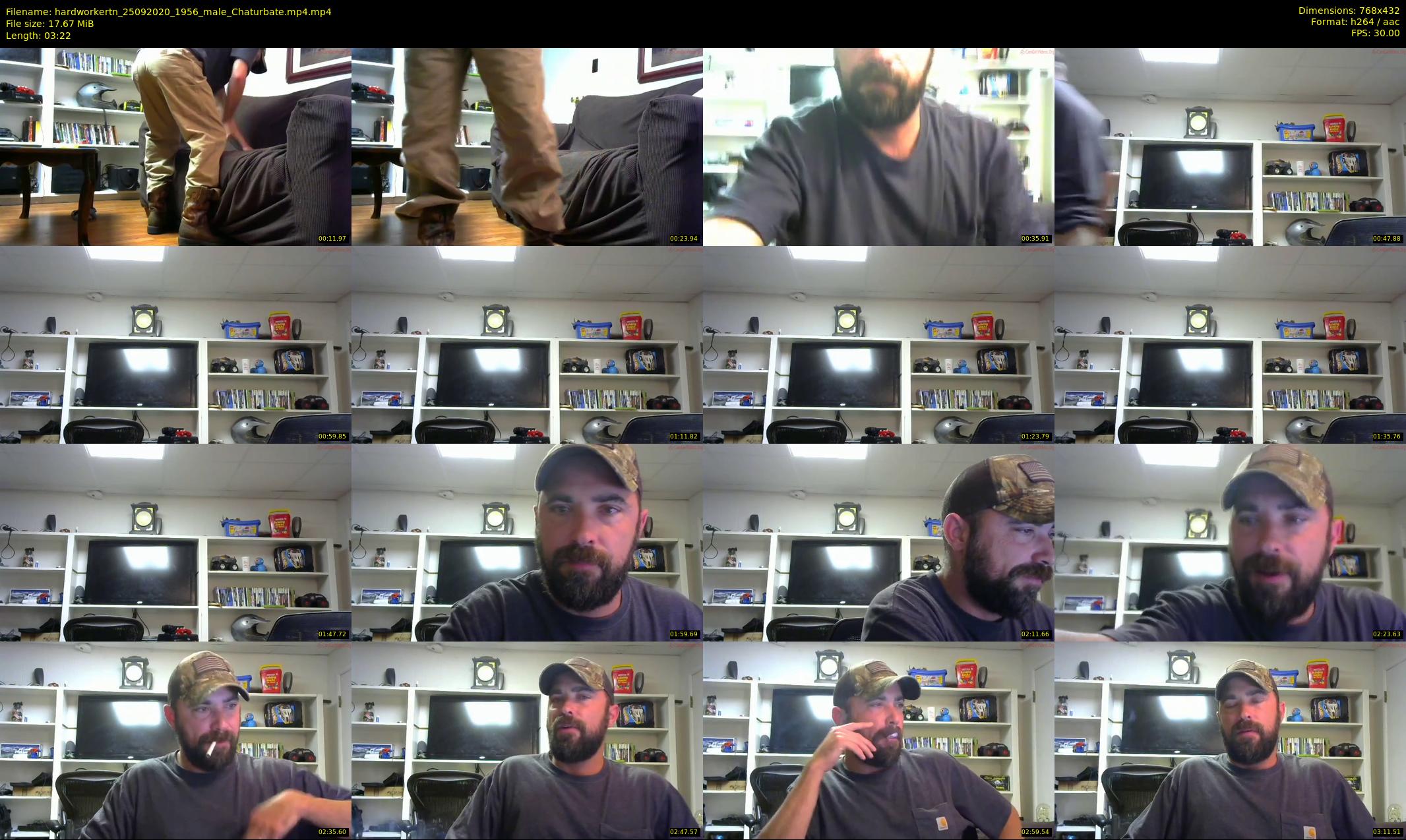 hardworkertn — 4 minute Chaturbate male cam show recording, 360p, Sep 25, 2020