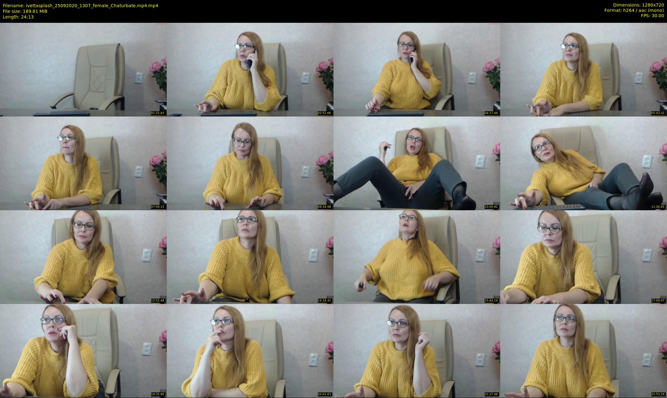 ivettasplash — 25 minute Chaturbate female cam show recording, 720p, Sep 25, 2020