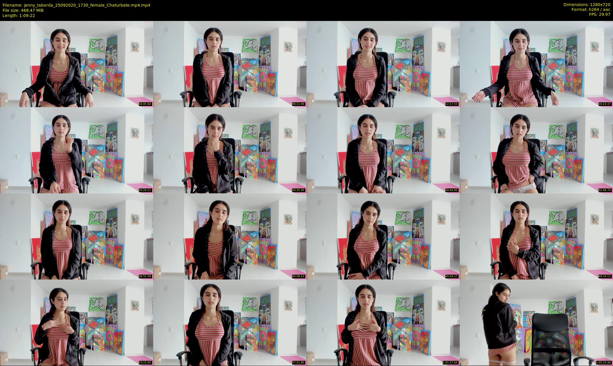 jenny_taborda — 70 minute Chaturbate female cam show recording, 720p, Sep 25, 2020